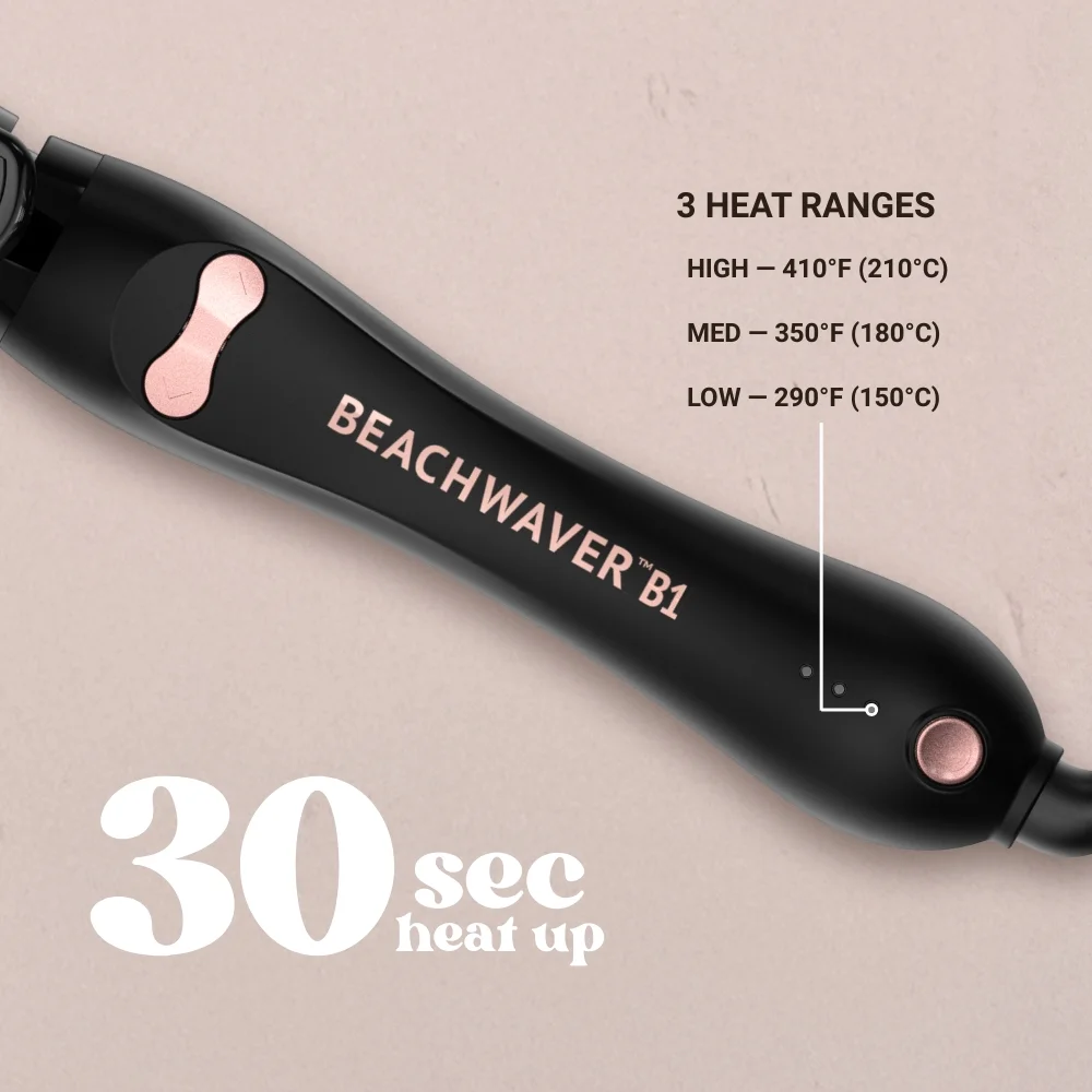 Beachwaver B-Series Ceramic Rotating Curling Iron, Midnight Rose, 1 inch - Image 7