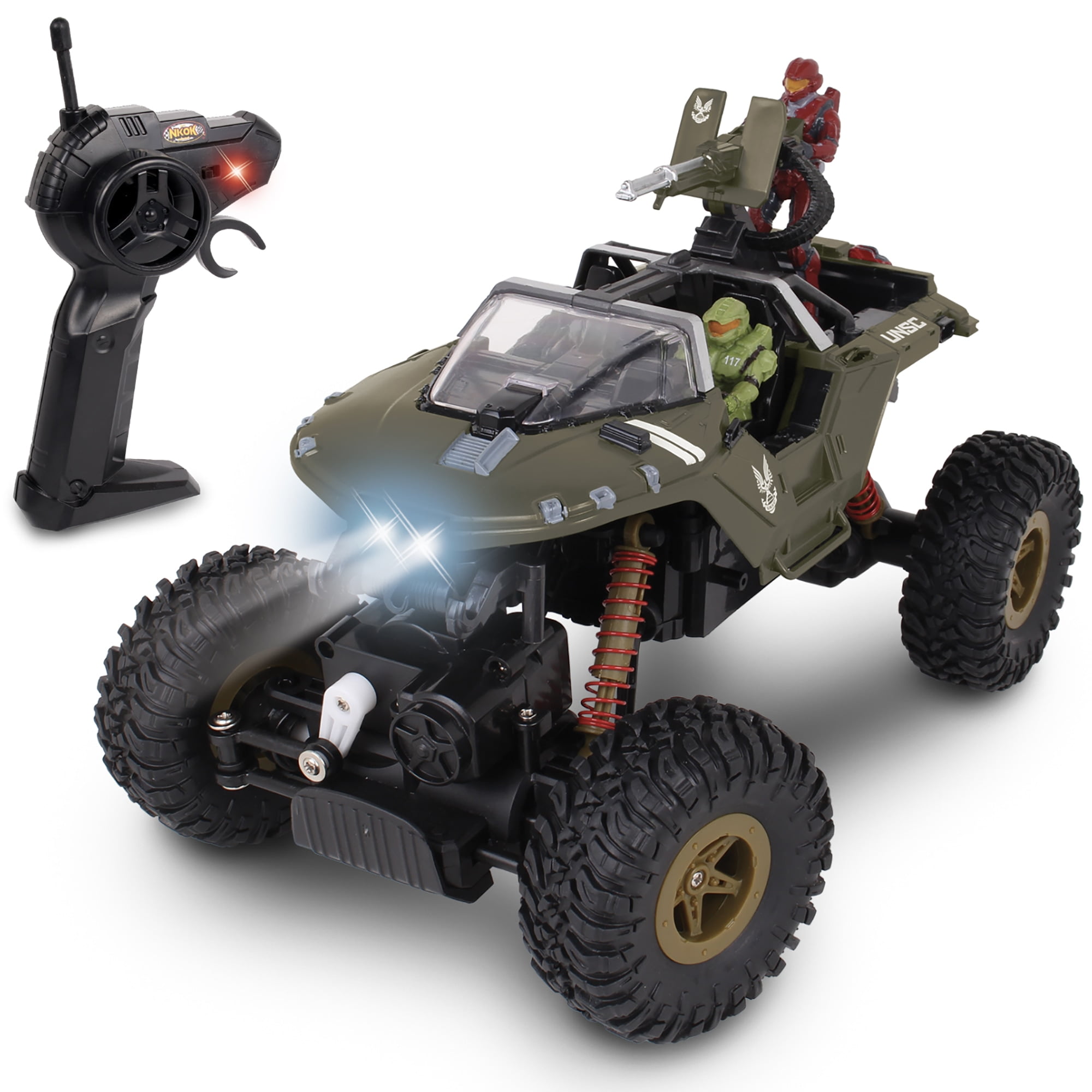 NKOK HALO Infinite RC: UNSC Warthog "Rock Hog" - Rock Climber, Master Chief & Spartan, 2.4 GHz RC Vehicle - Image 3