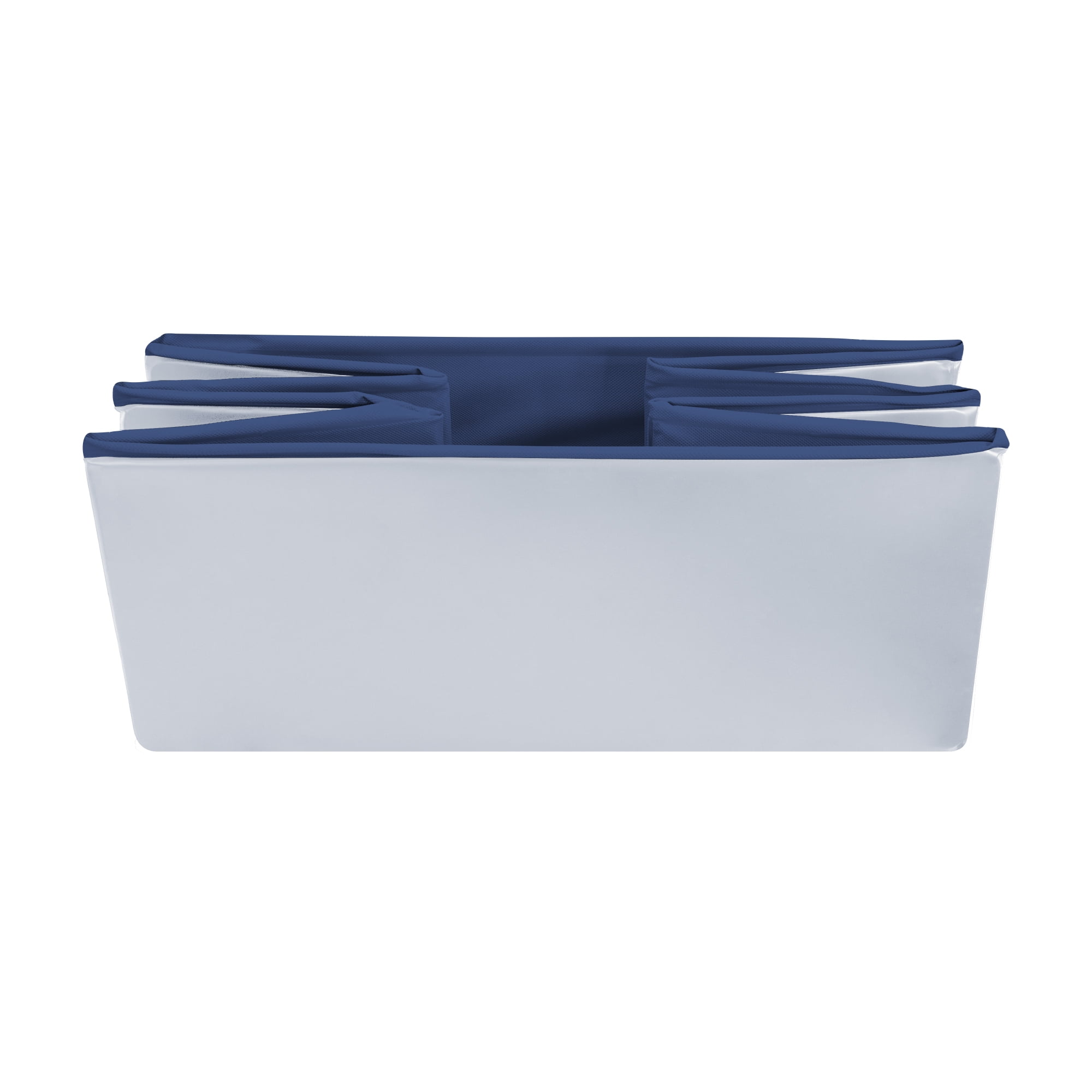 Plastic Dog Pool 43" x 27" Inches Rectangular Foldable Portable Outdoor Grooming Kiddie Pool For Dogs - Grey - Large - Image 3