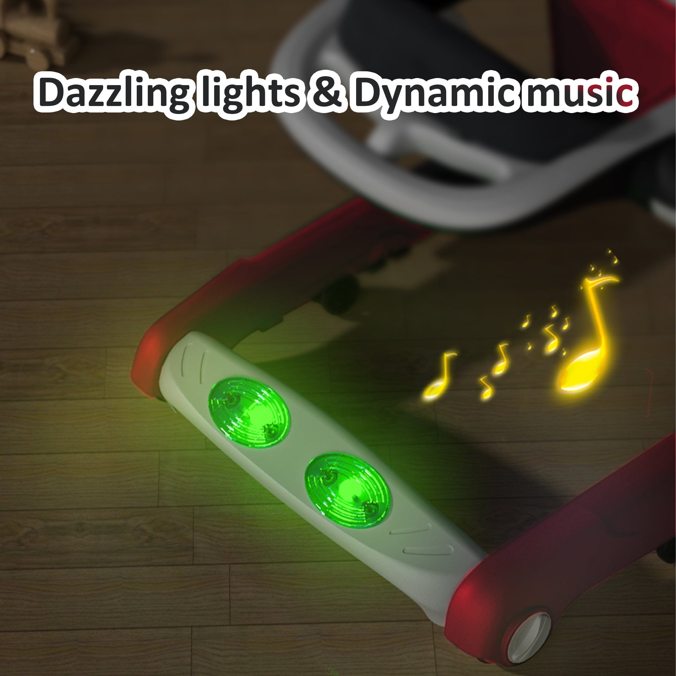 Loewten Baby Walker, 3 in 1 Music and Lights Toddler Jumper, Music Bouncer Walkers for Boys Girls Babies 6-18 Months, Red - Image 5