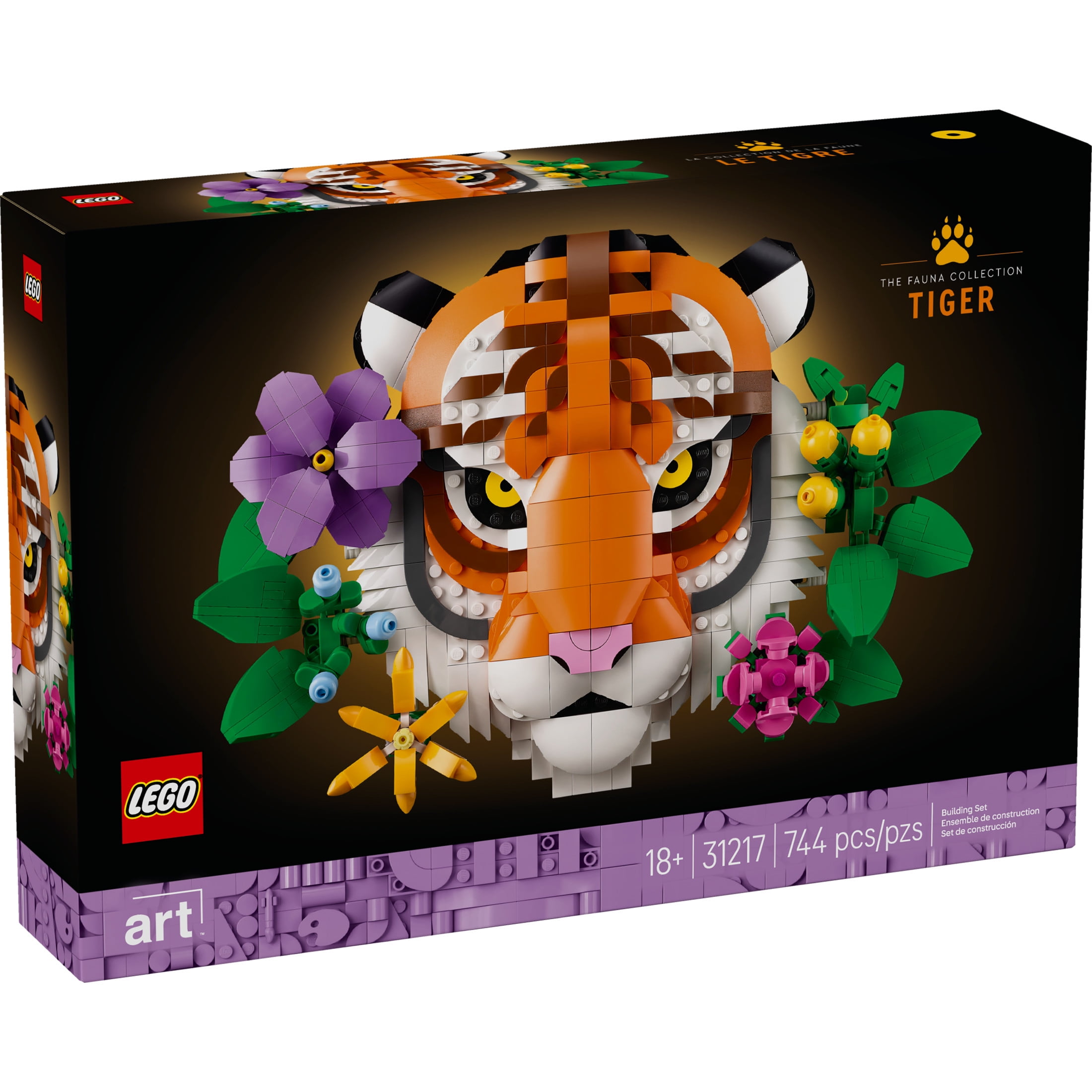 LEGO Art The Fauna Collection – Tiger, Building Set for Adults 18+ - New Home or Housewarming Gift Idea - Collectible DIY Kit for Men and Women Who Enjoy Arts and Crafts - 31217 - Image 5