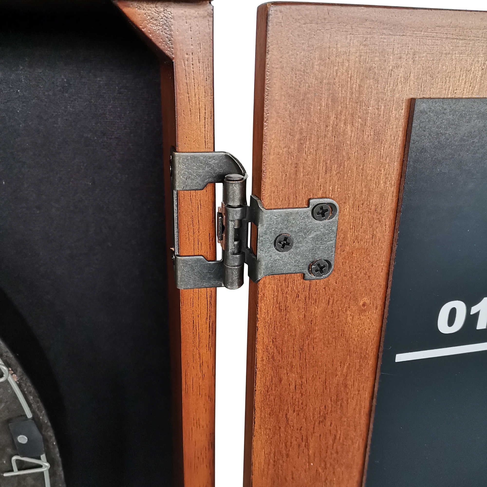 Hathaway Farmington Bristle Dartboard and Cabinet Set - Walnut Finish - Image 13