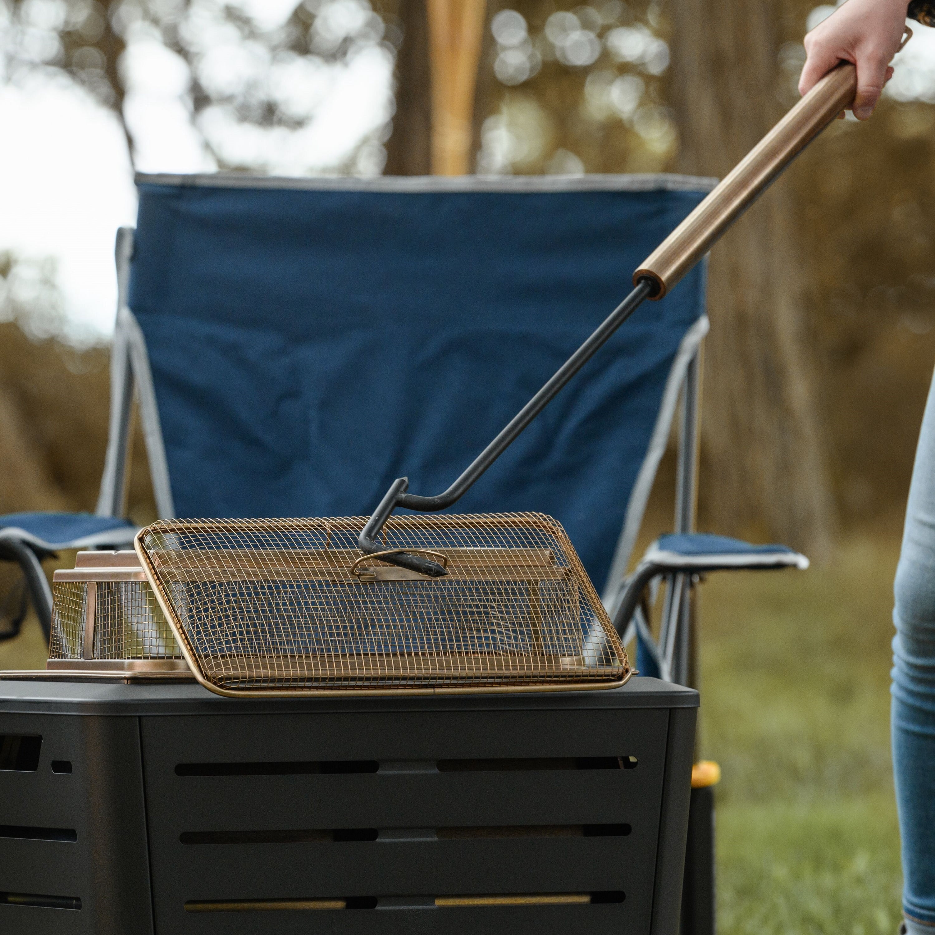 TIKI Brand 32.9 inch Accessory 2 Piece Poker Black - Image 5