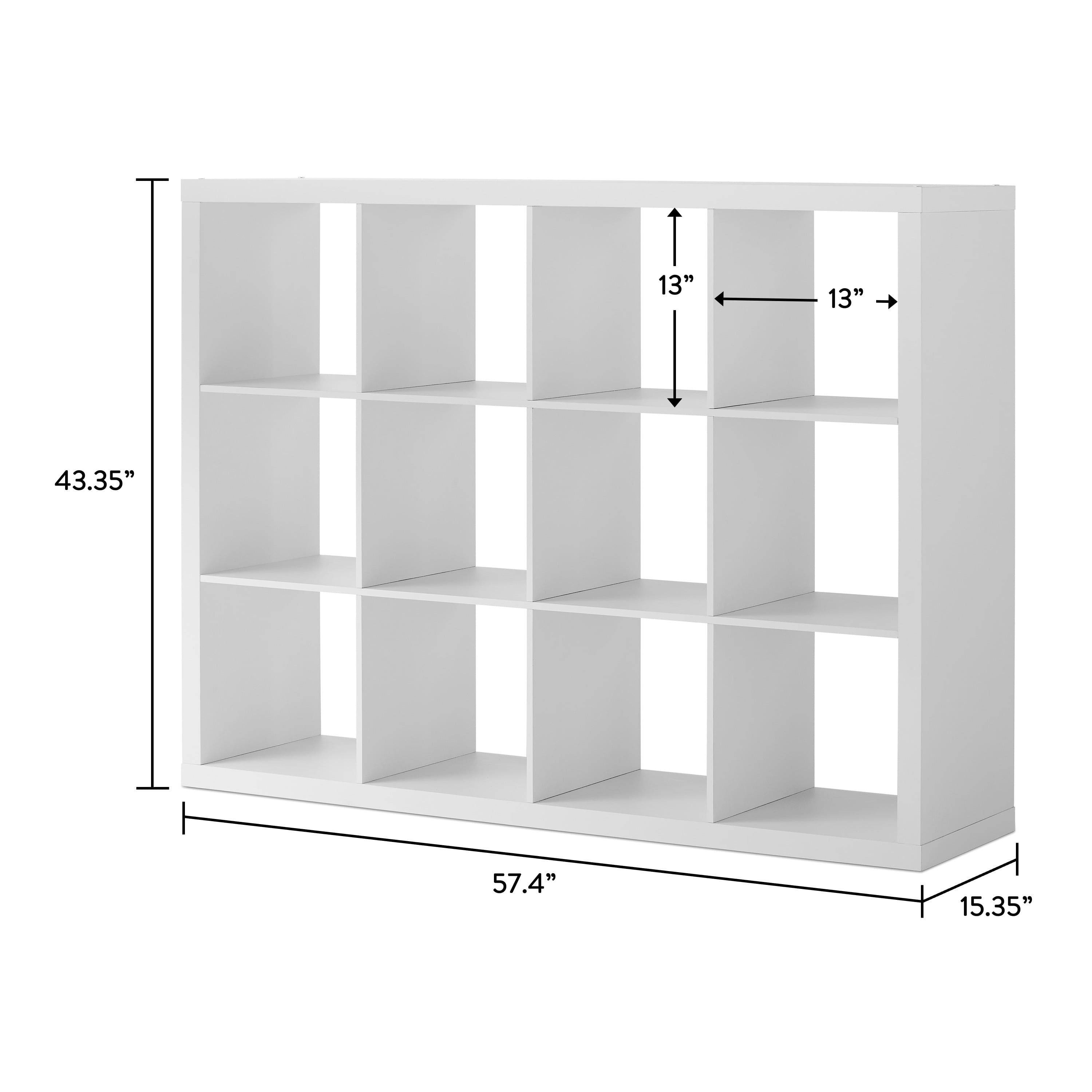 Better Homes & Gardens 12 Cube Storage Organizer, White Texture - Image 9