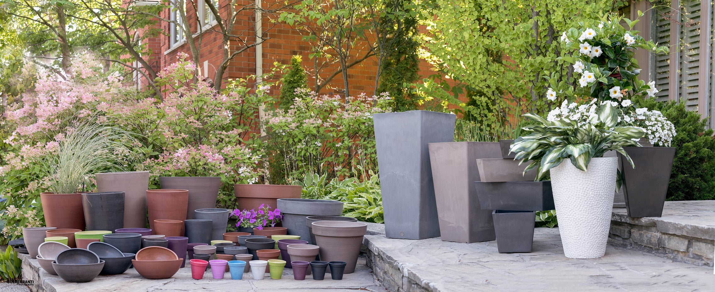 Algreen Valencia Square 13x13x28 Inch Flower Garden Plant Pot Planter, Gray - Image 4