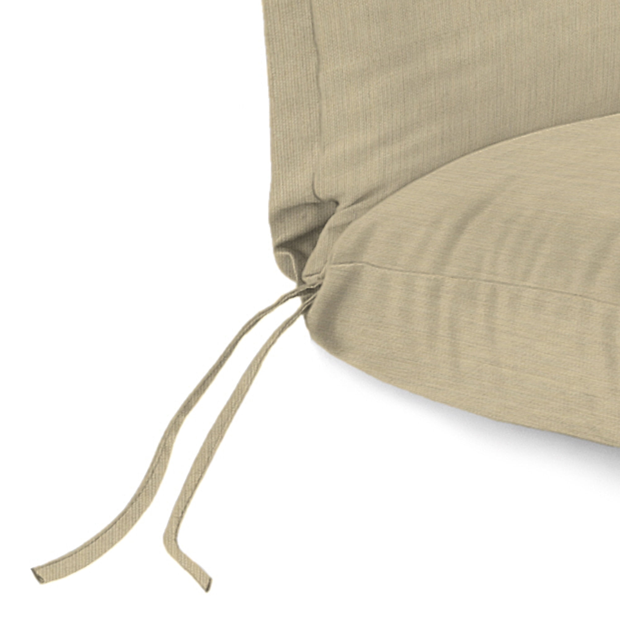 Jordan Manufacturing Sunbrella 74" x 22" Spectrum Sand Solid Rectangular Outdoor Chaise Lounge Cushion with Ties and Hanger Loop - Image 8