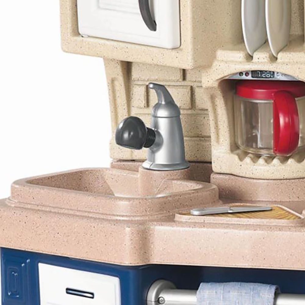 Little Tikes Super Chef 13-Piece Pretend Play Kitchen Toys Playset with Microwave, Oven and Coffee Maker, Multi-color- For Kids Toddlers Girls Boys Ages 3 4 5+ - Image 6