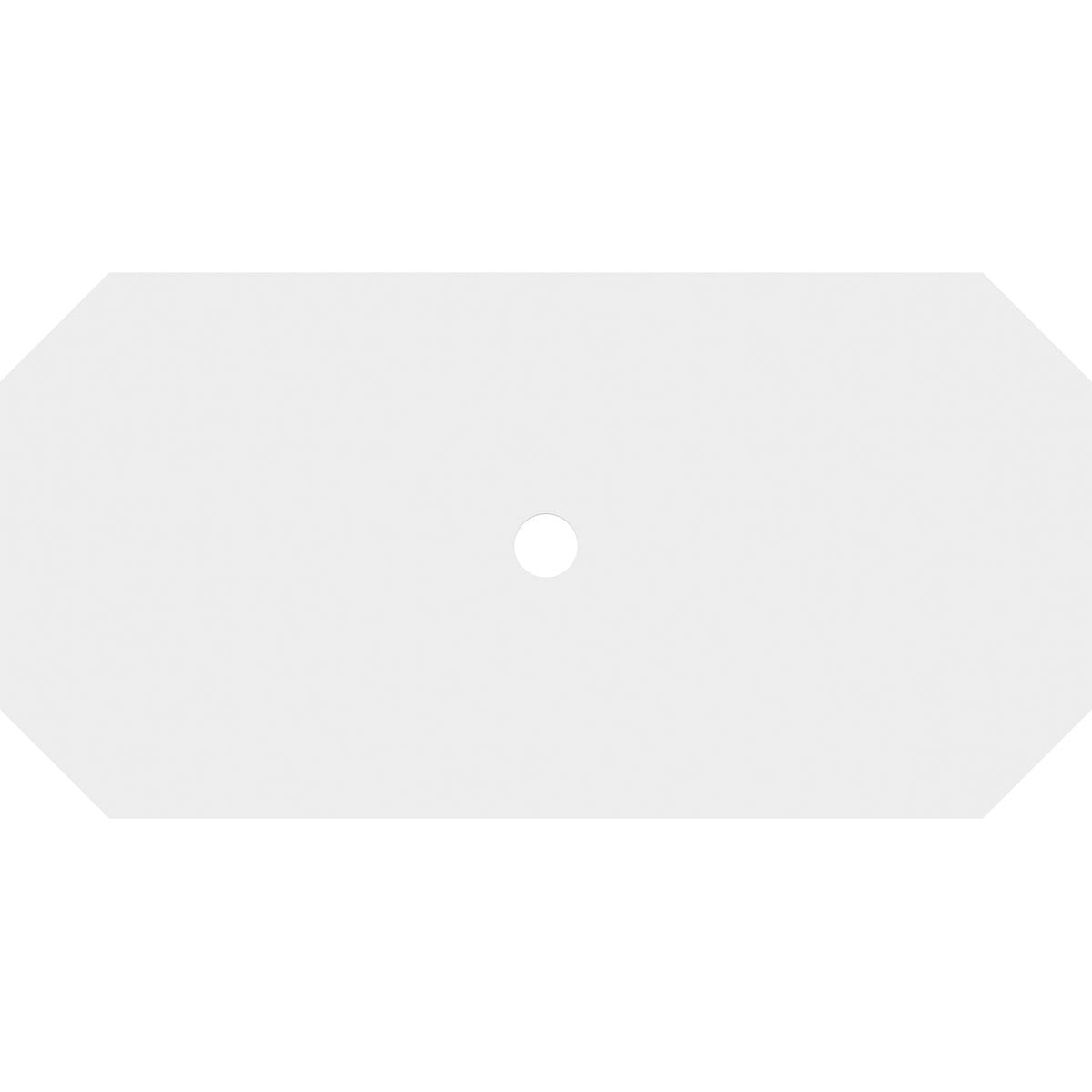 34"W x 17"H x 2"ID x 11 3/4"C x 1"P Emerald Architectural Grade PVC Contemporary Ceiling Medallion - Image 11