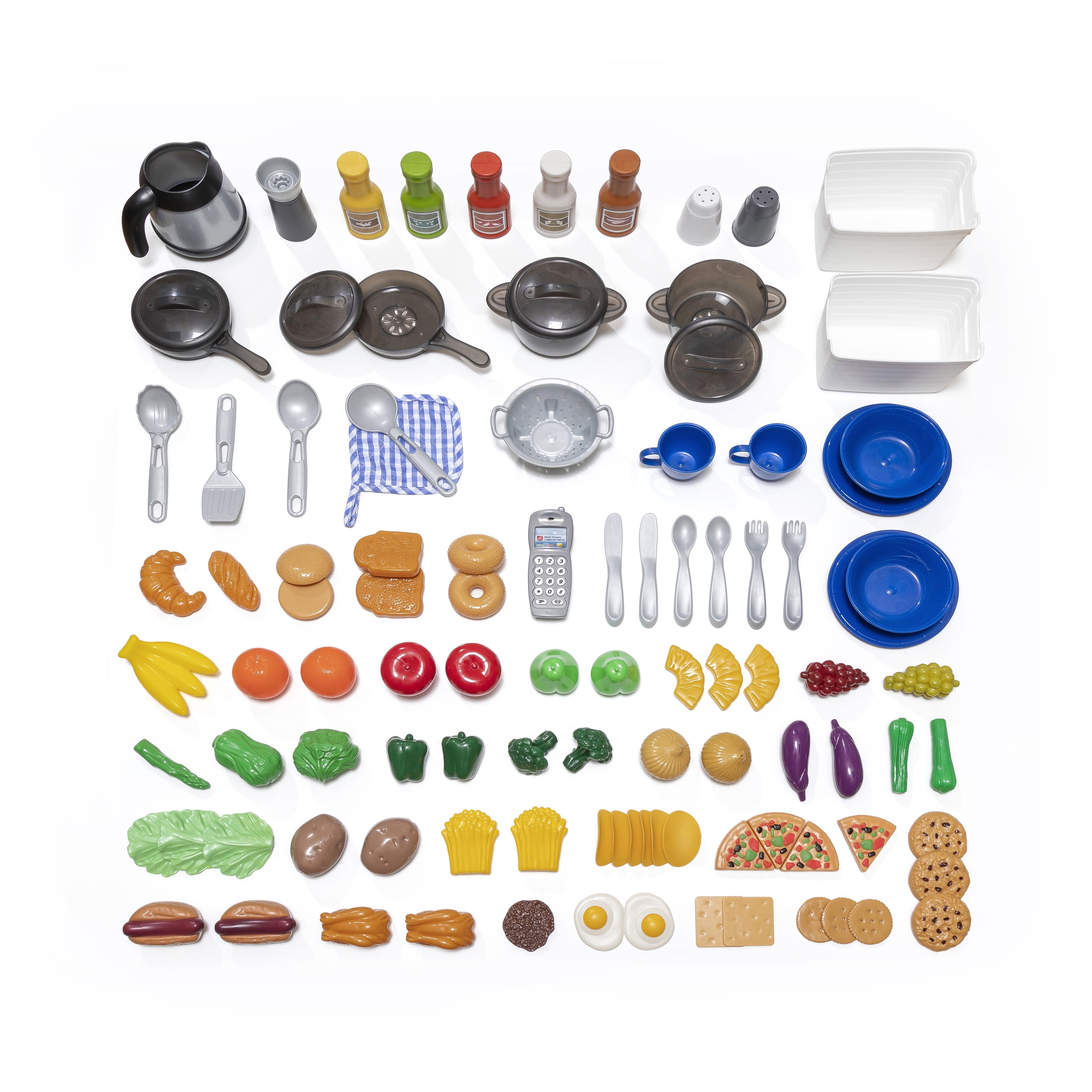 Step2 Grand Walk-in Gray Classic Kitchen & Grill Plastic Kids Kitchen Set - Image 2