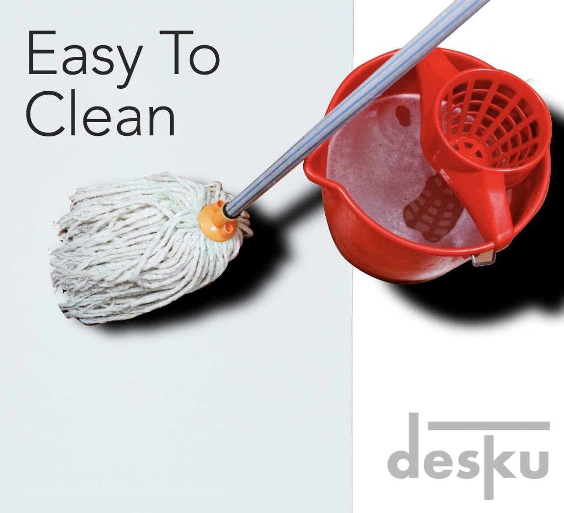 DESKU Office Desk Chair Mat – PVC Mat for Hard Floor Protection, Clear, 48 Inches x 48 Inches, Made in The USA, Home Office Supplies - Image 9