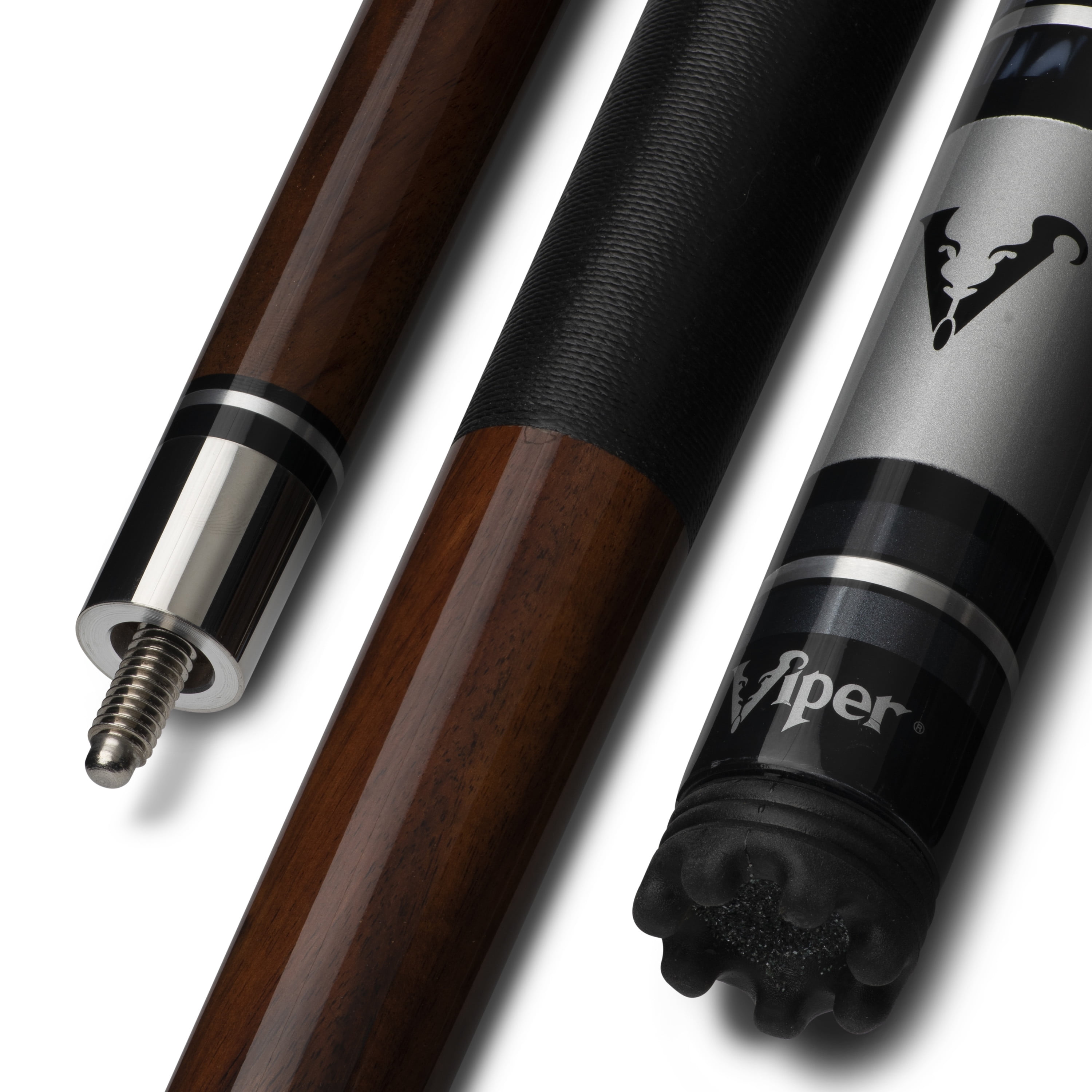 Viper Sinister Tenacious Durability 58" 2 Piece Billiard Cue, Brown/Beige - Image 4