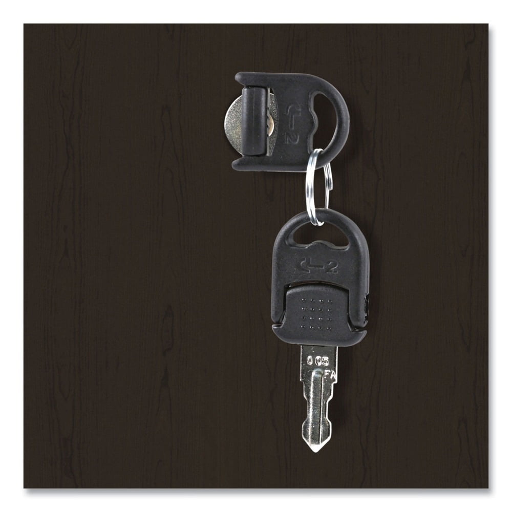 Alera 2 Drawers Vertical Lockable Filing Cabinet, Espresso - Image 6