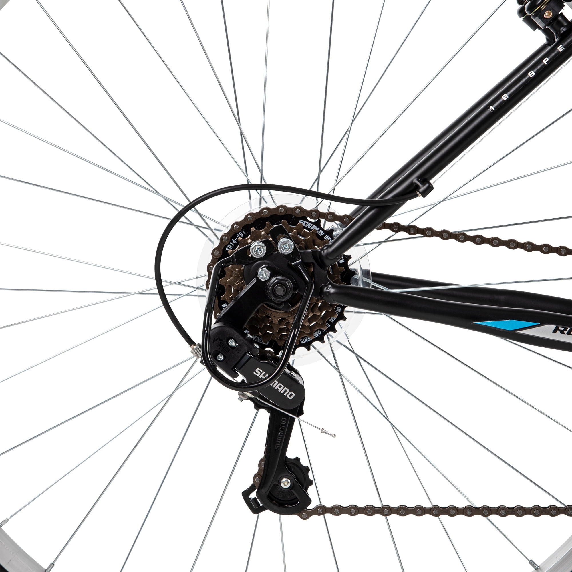 Huffy 29" Rock Creek Mountain Bike, Fits Riders 5'0"+, Matte Black, Adult, Men's - Image 4