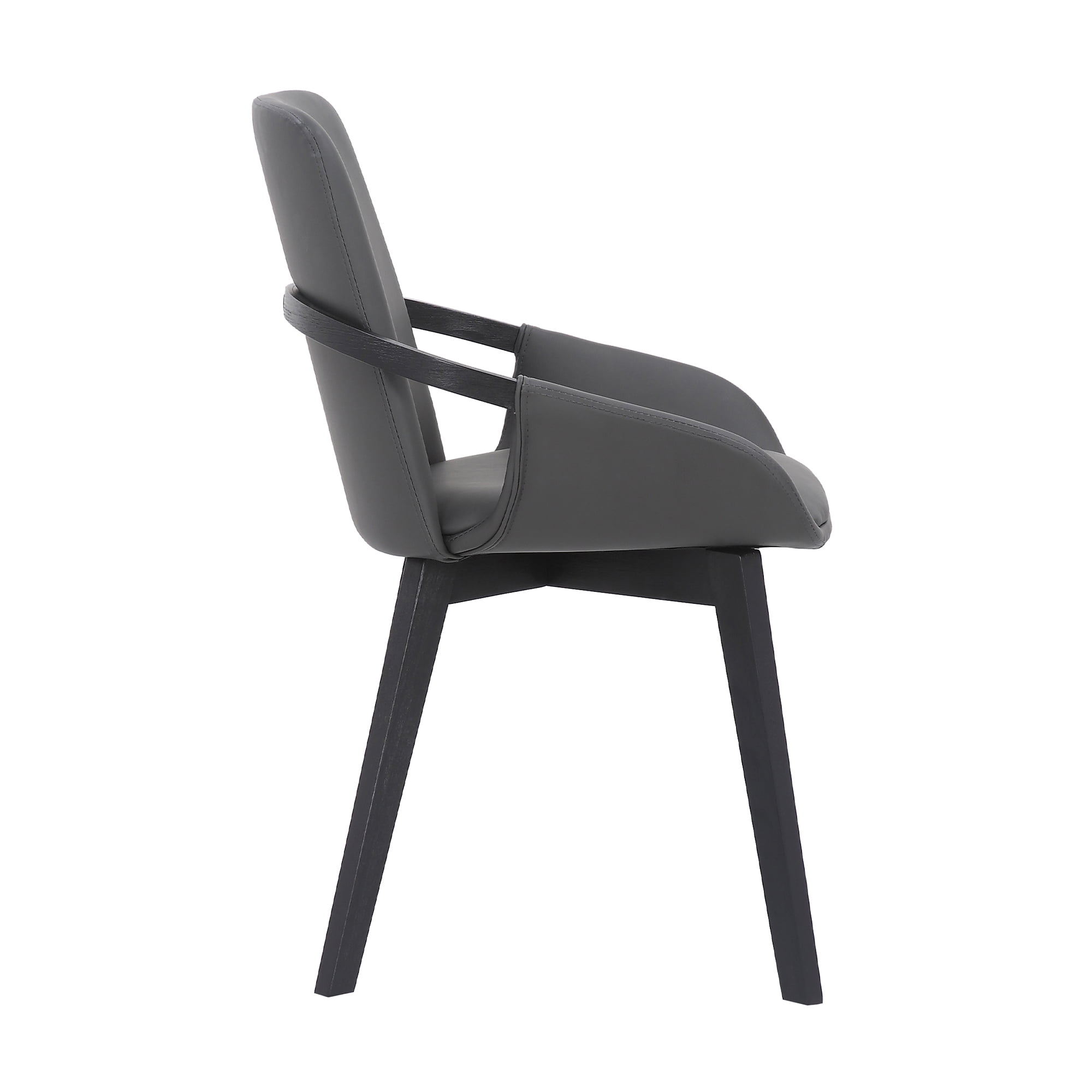 Greisen Modern Gray Wood Dining Room Chair - Image 2