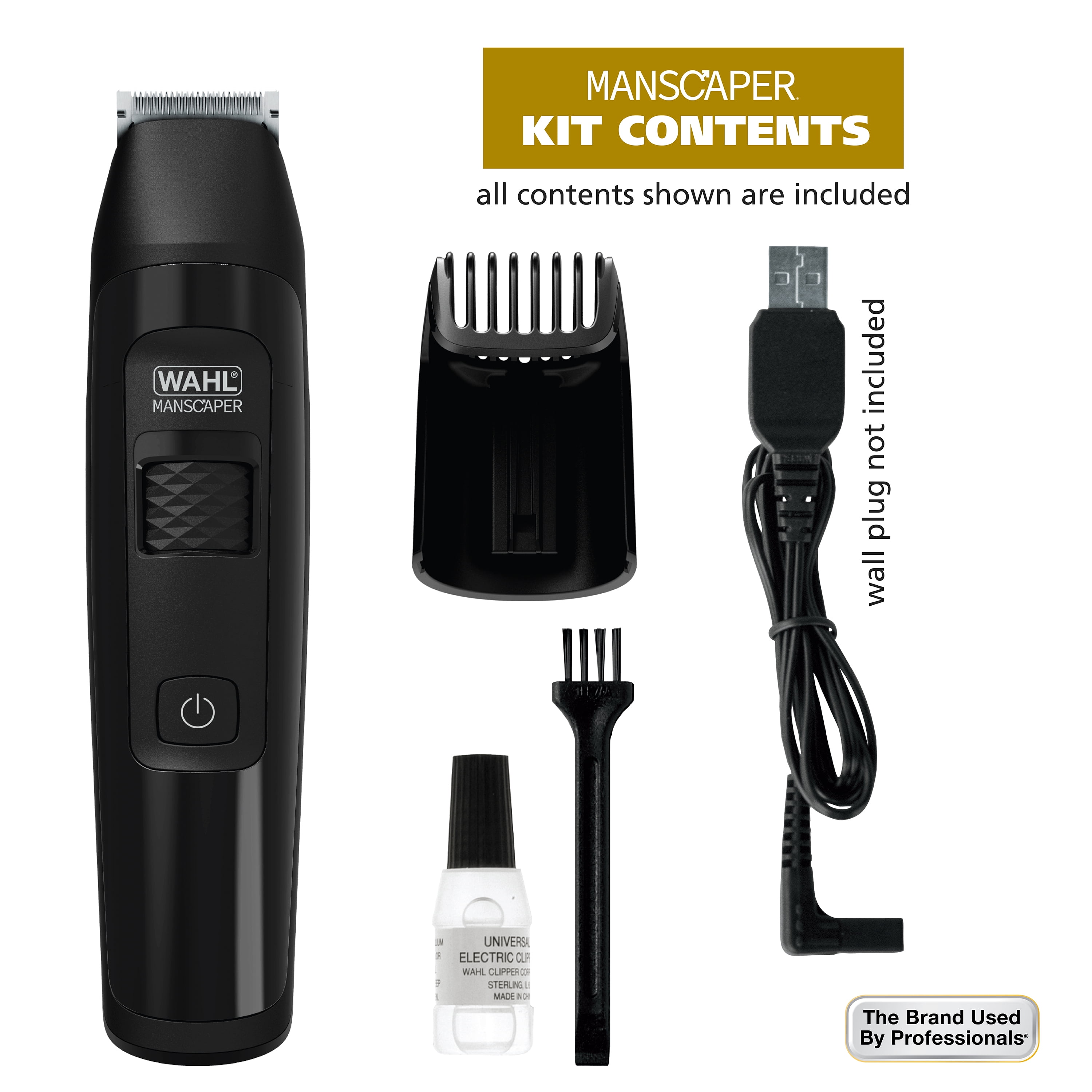 Wahl Manscaper Rechargeable Body Groomer for Men, Waterproof, Lithium Ion Battery, 1pc, Black - 5618-100 - Image 6