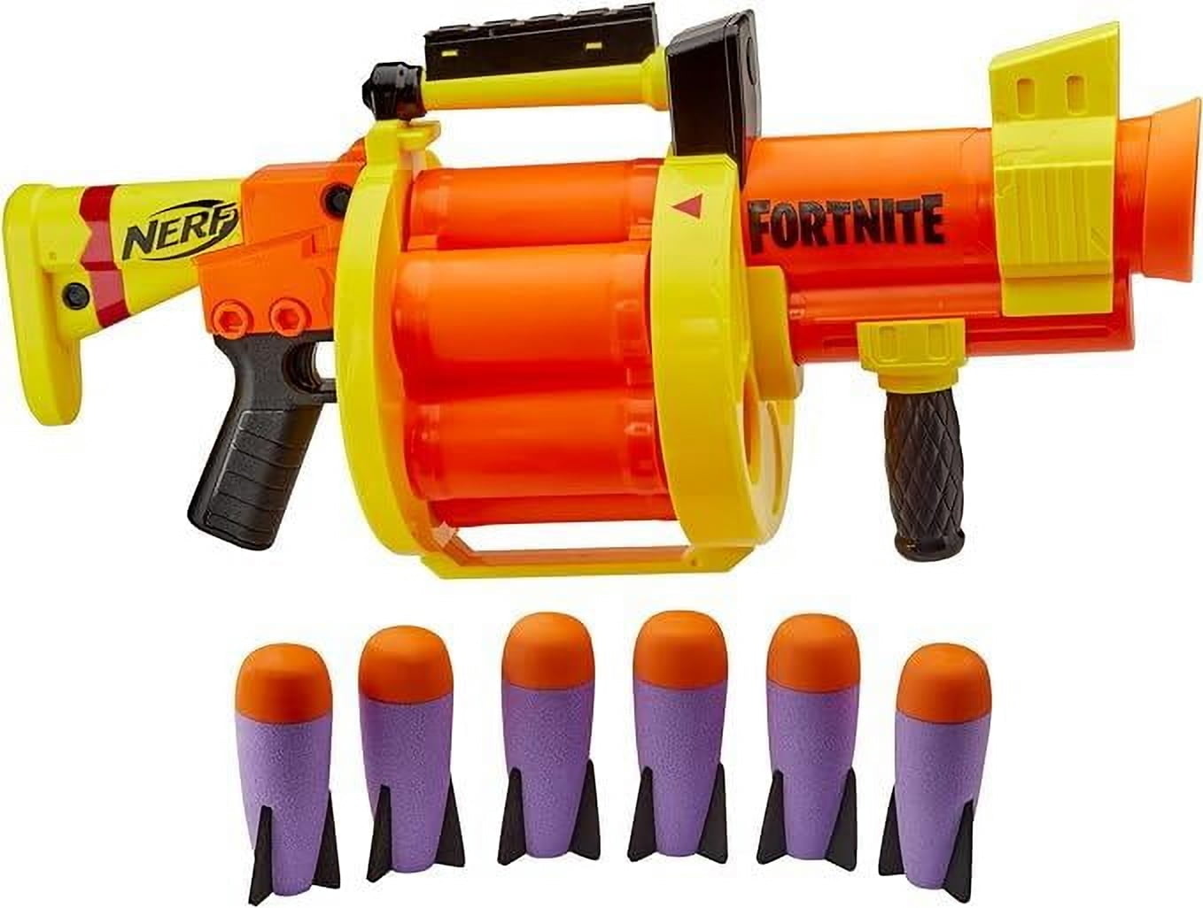 Nerf Fortnite GL Rocket Blaster, 6-Rocket Drum, Pump-to-Fire, Multi-color, Unisex, Youth/Teen/Adult - Image 2
