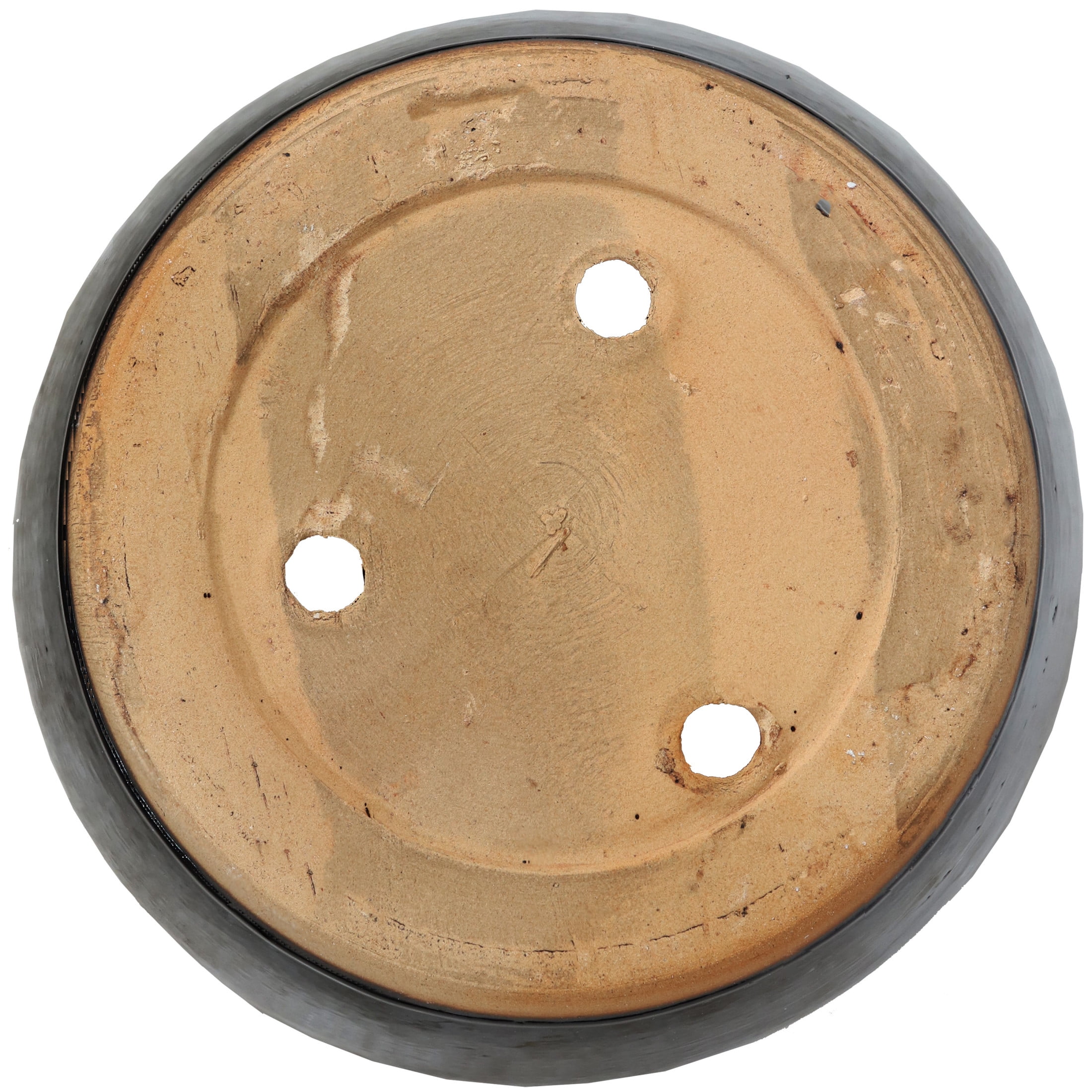 Sunnydaze Captivating Vista 14" x 14" x 16.5" Round Obsidian Ceramic Outdoor Planter - Image 4