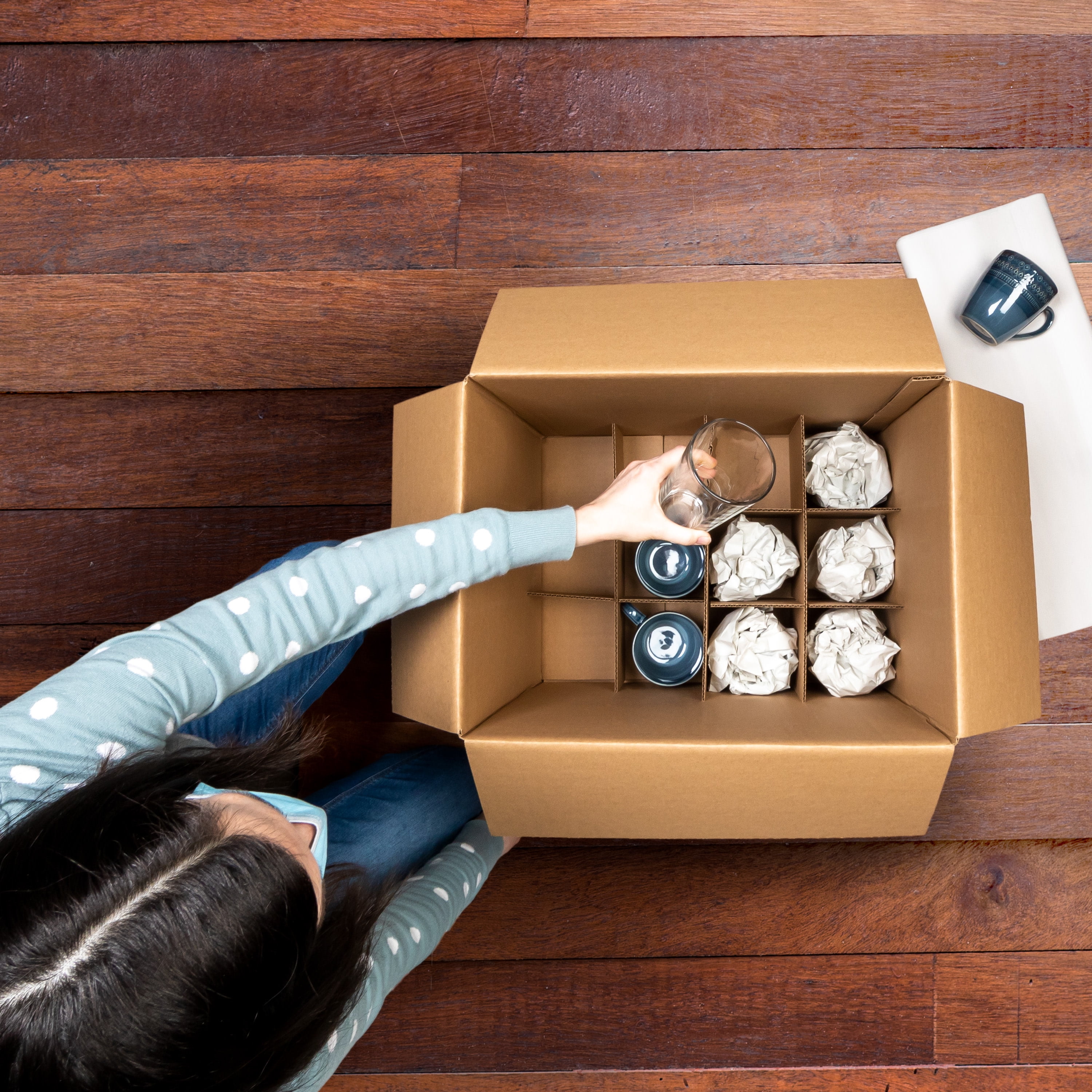 Duck Dish and Glass Moving Kit, 16 Pouches and 12 Corrugate Dividers in Each, 3 Pack - Image 4