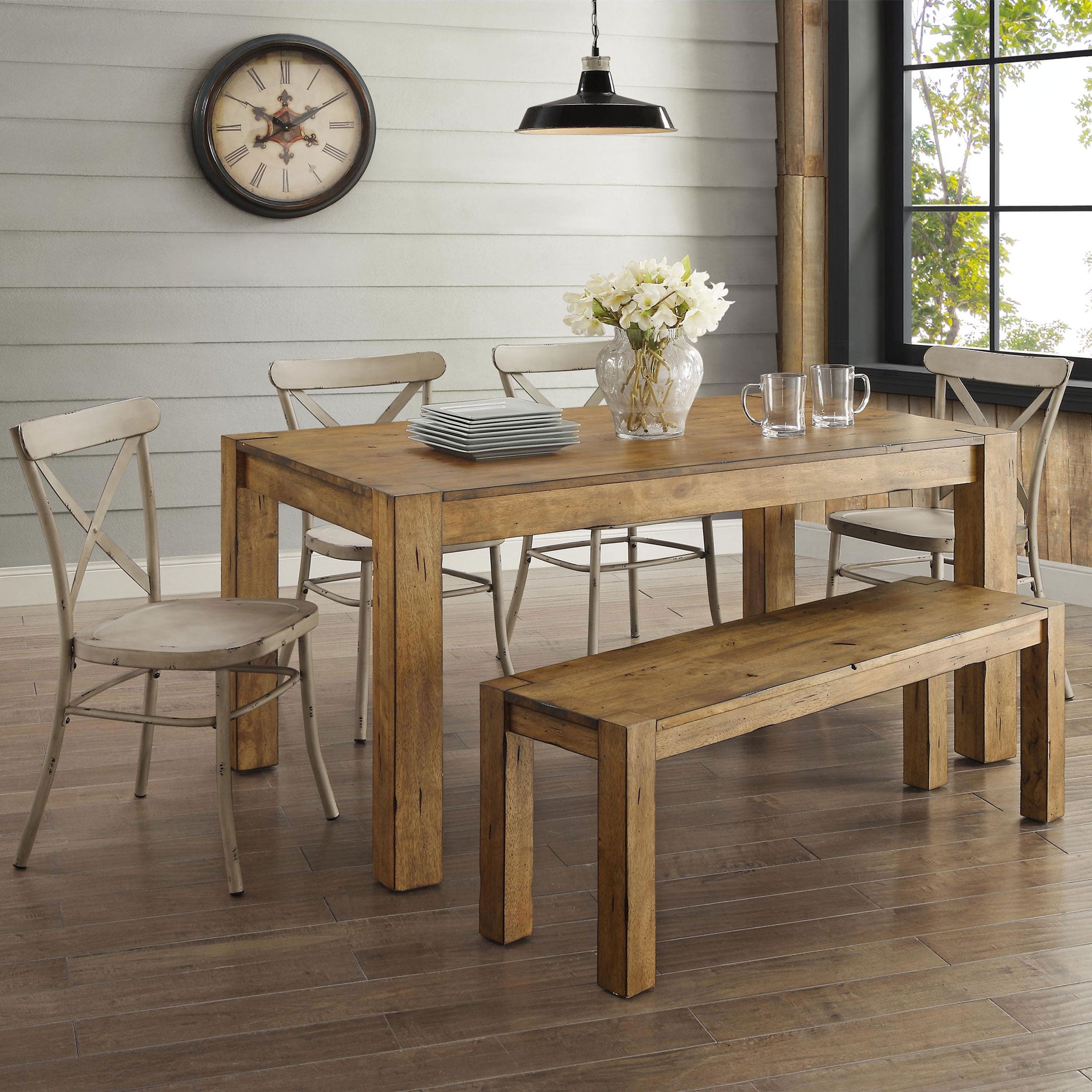 Better Homes & Gardens Bryant Dining Table, Rustic Brown - Image 6