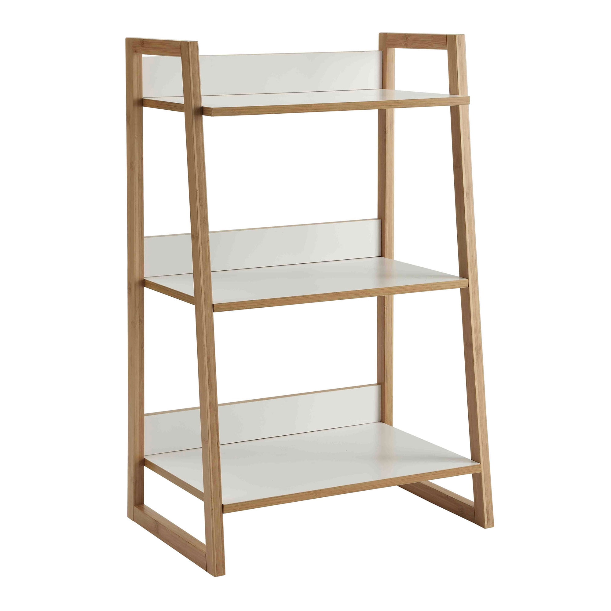 Convenience Concepts Oslo Sundance 3 Tier Bookshelf, White/Natural - Image 2