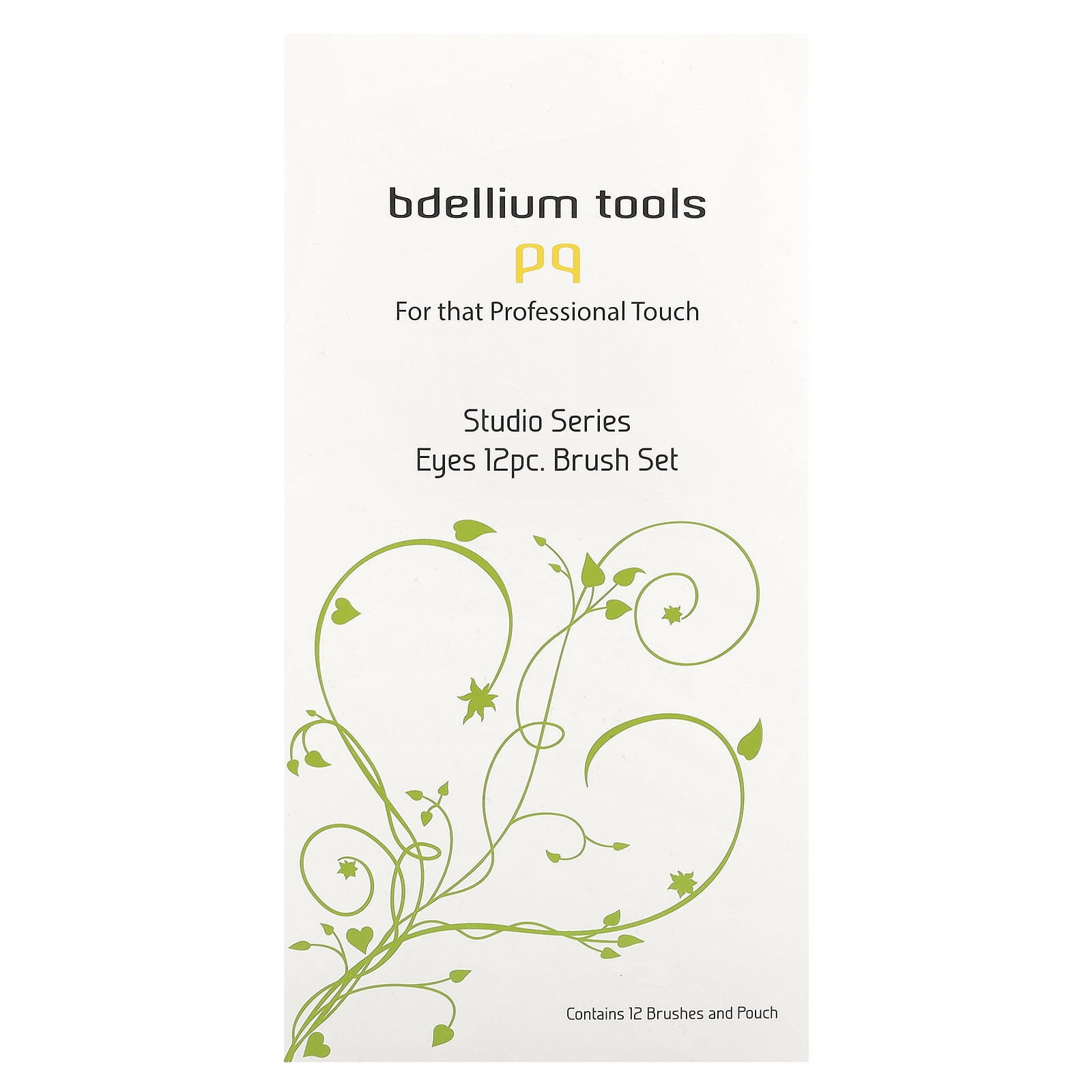 Bdellium Tools Studio Series, Eyes Brush Set and Pouch, 12 Pc Set - Image 5