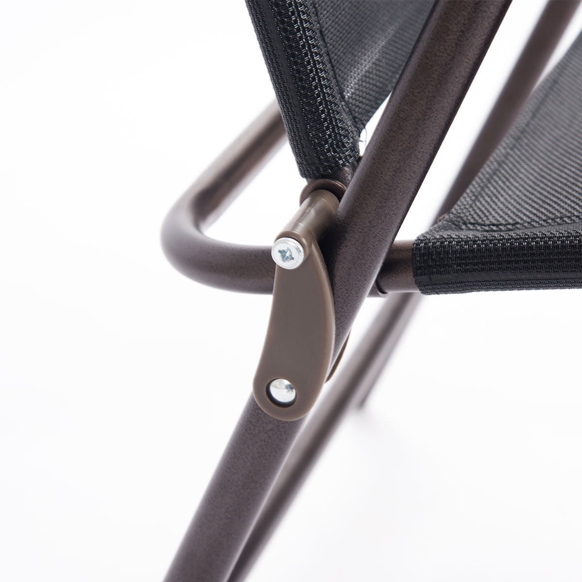 Costway Set of 2 Patio Folding Sling Back Chairs Camping Deck Garden Beach Black - Image 2