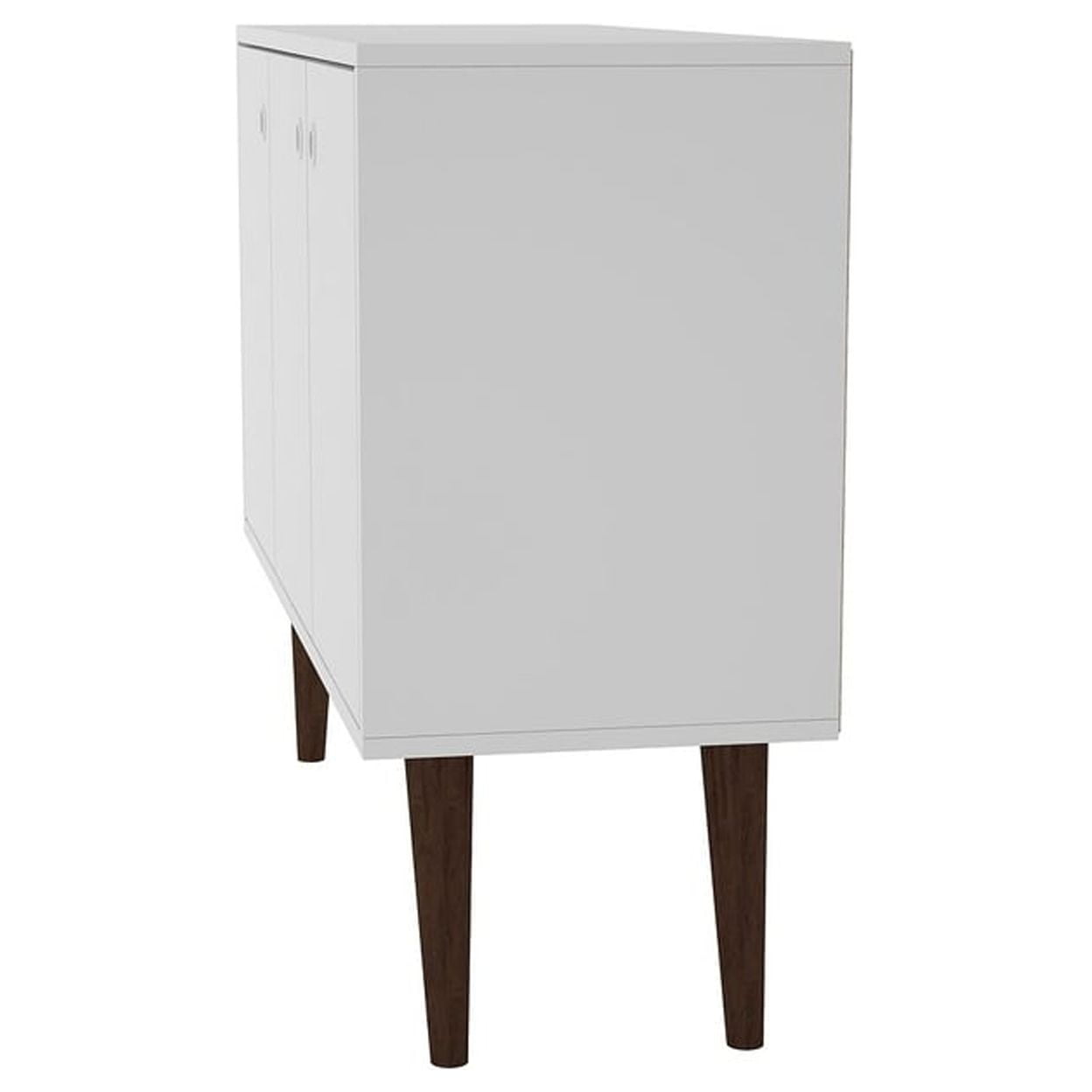 Bromma 35.43" Buffet Stand with 3 Shelves and 3 Doors in White - Image 3