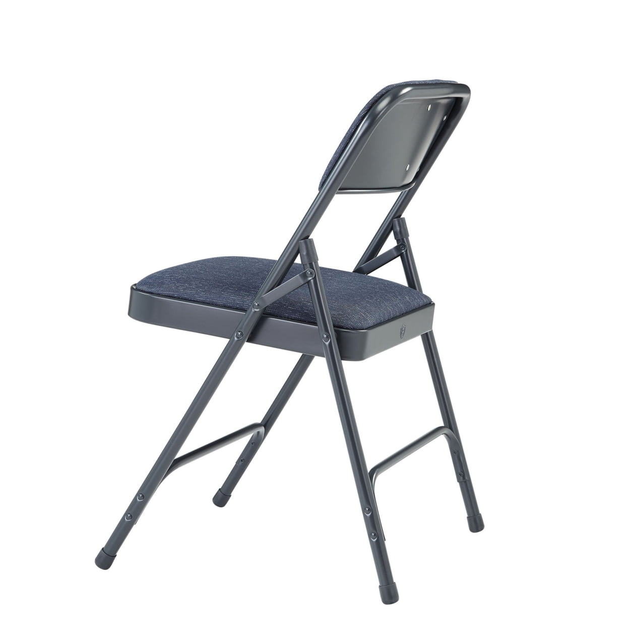 (Pack of 4) NPS® 2200 Series Fabric Upholstered Double Hinge Premium Folding Chair, Imperial Blue Fabric/Char-Blue Frame - Image 6