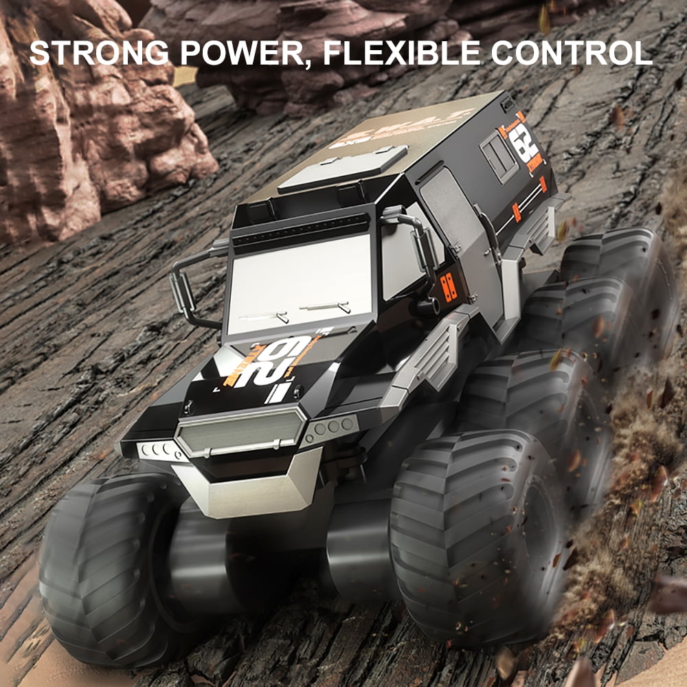 JJRC Q137 4WD Water Land RC Armored Vehicle Car 2.4Ghz Amphibious Remote Control Truck Cars, Black - Image 10