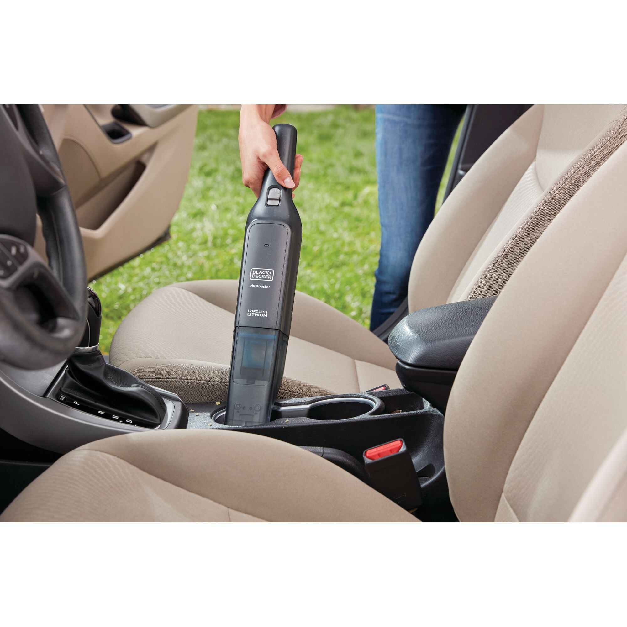BLACK+DECKER Dustbuster Cordless Hand Vacuum AdvancedClean Slim with Charger, Filter and Brush Crevice Tool, HLVC320B01 - Image 6