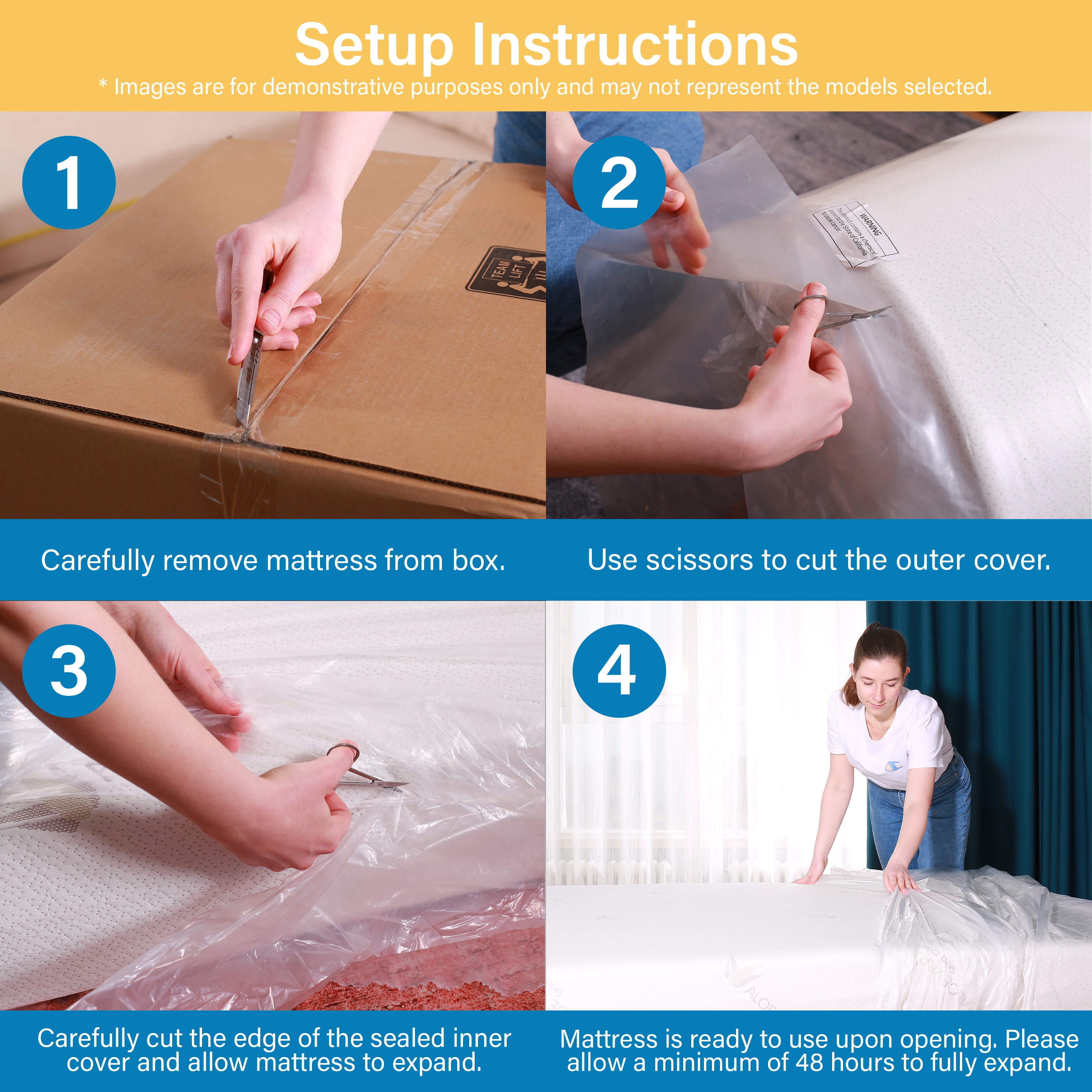 AC Pacific High Density Foam Twin 6" Mattress - Image 8