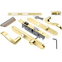 Wright Products VMT115PB Serenade Mortise Storm Door Lever Lockset, Brass - Image 2
