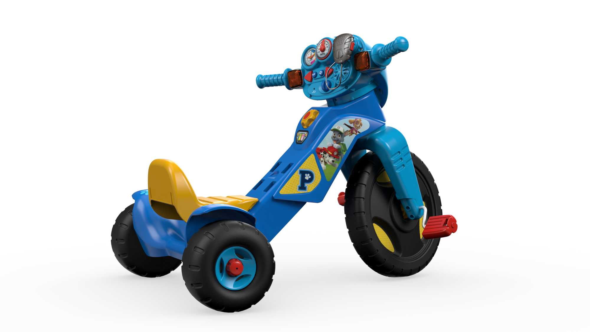 Fisher-Price PAW Patrol Lights & Sounds Trike Push & Pedal Ride-On Toddler Tricycle - Image 2