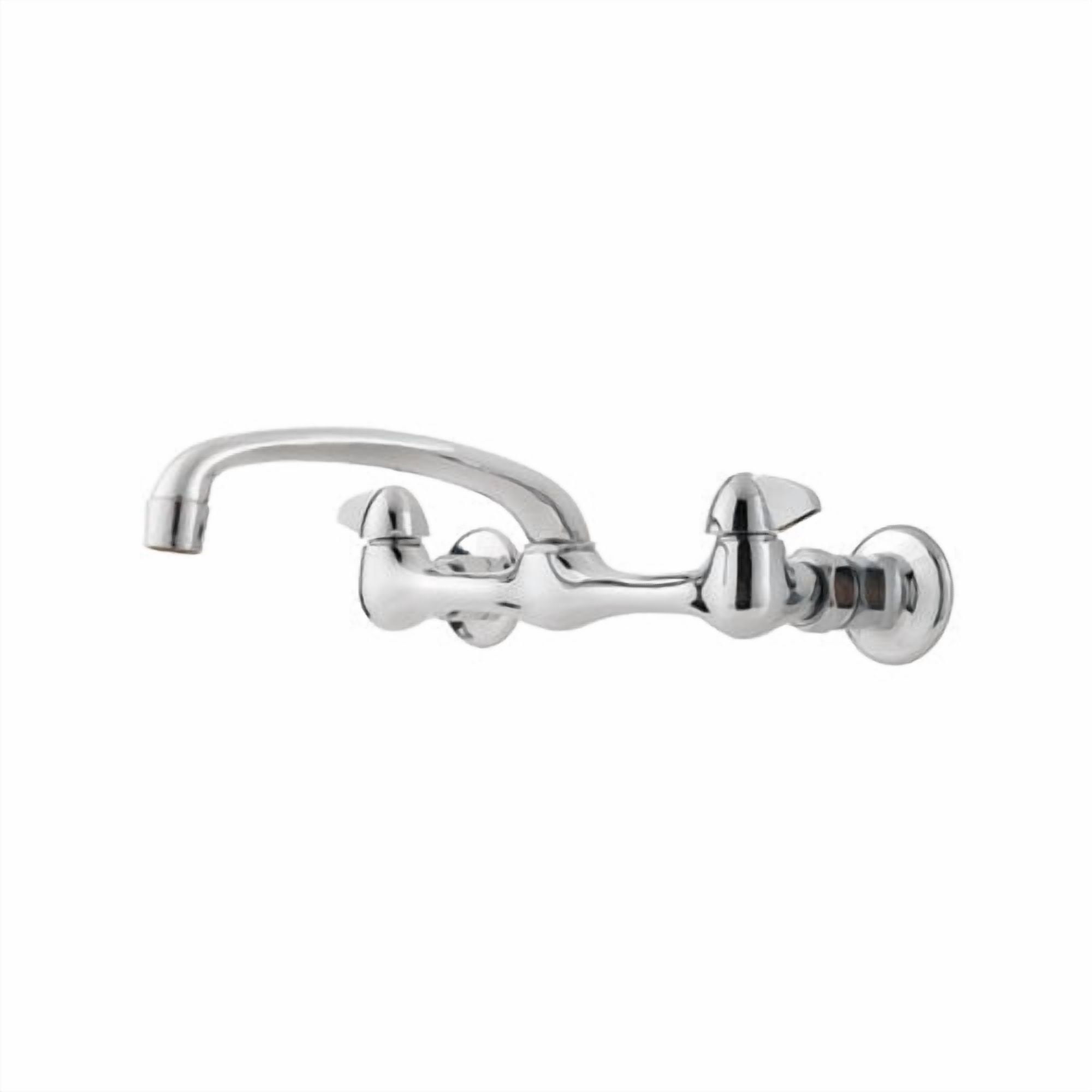 Pfister Pfirst Series 2-Handle Wallmount Kitchen Faucet in Polished Chrome - Image 2