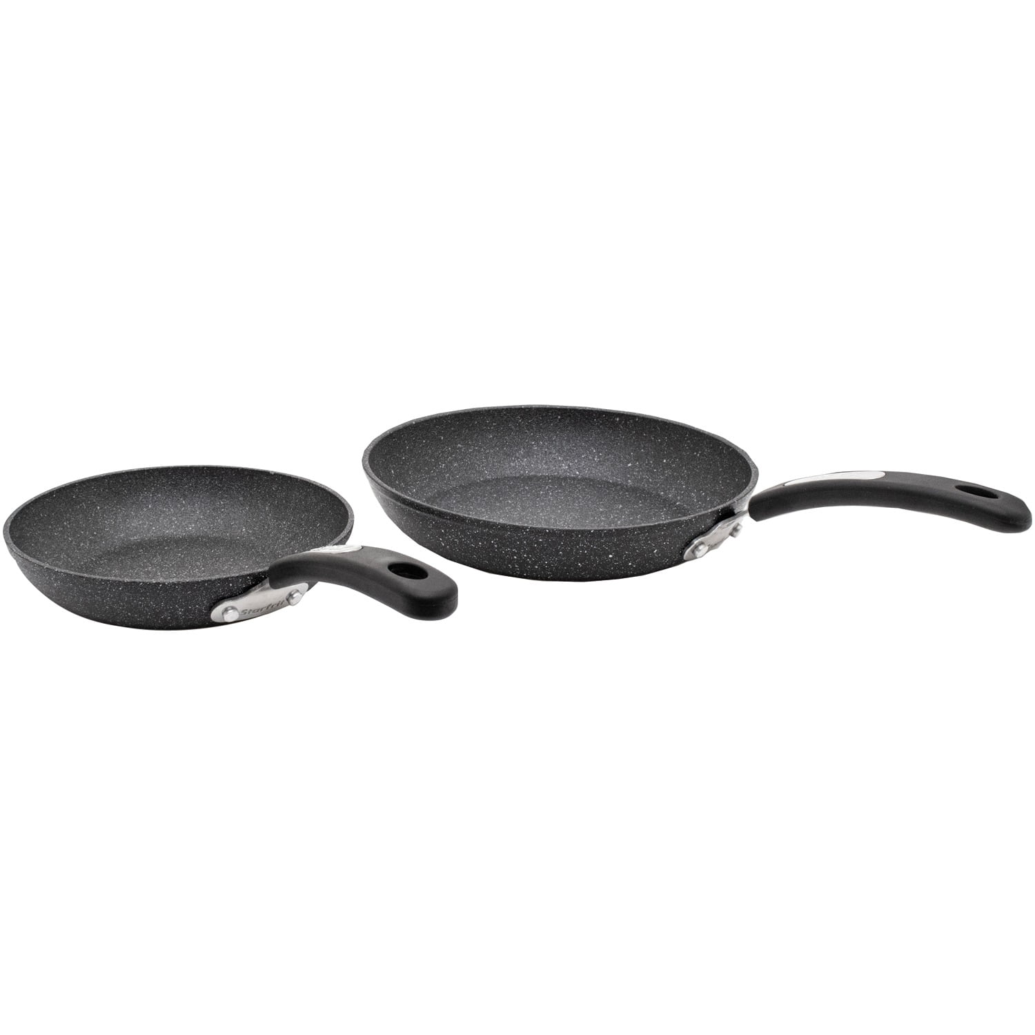 The Rock by Starfrit Set of 2 Fry Pans with Bakelite Handles & 8" x 8" Silicone/Cotton Pot Holder/Trivet - Image 6
