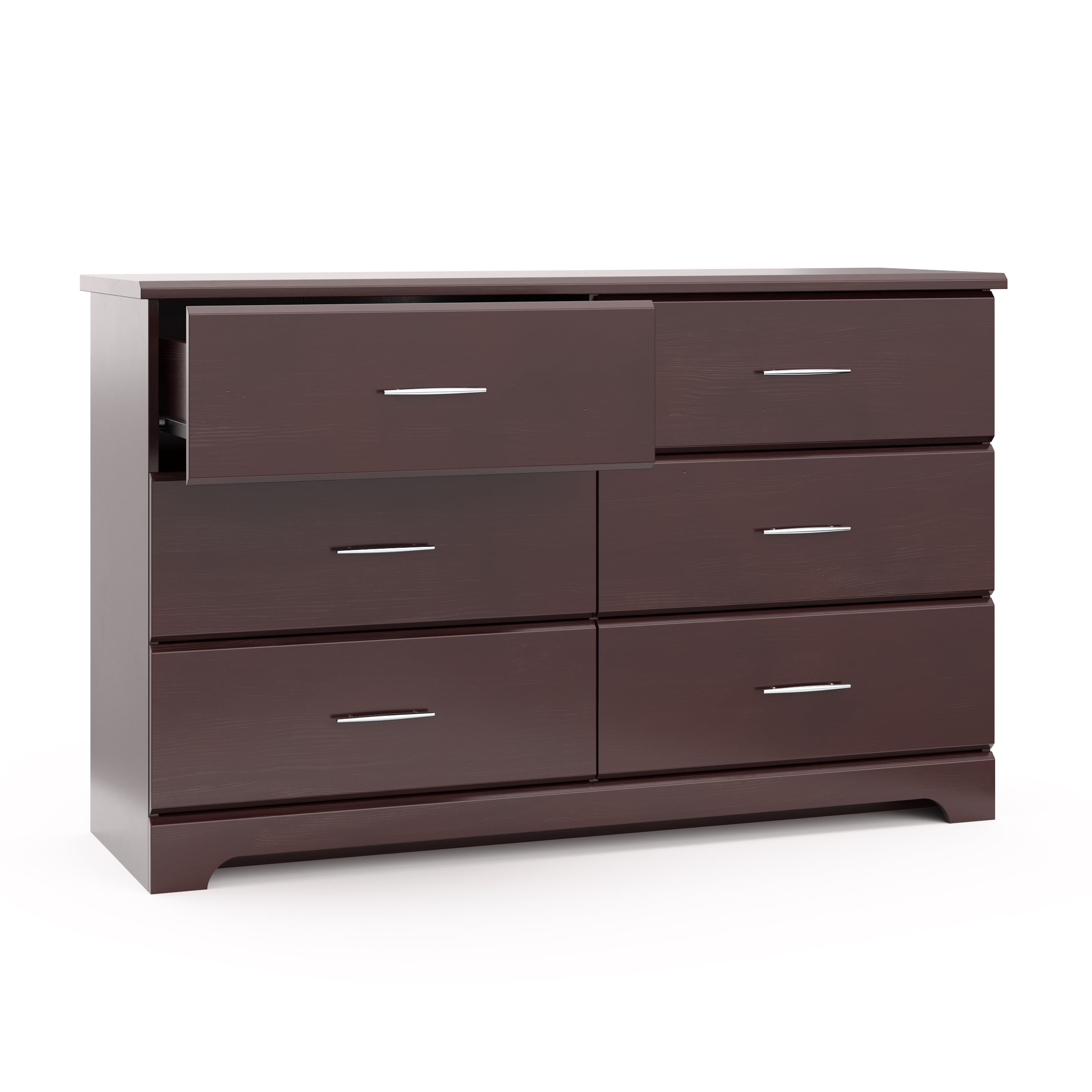 Storkcraft Brookside 6 Drawer Nursery Double Dresser, Espresso - Image 6