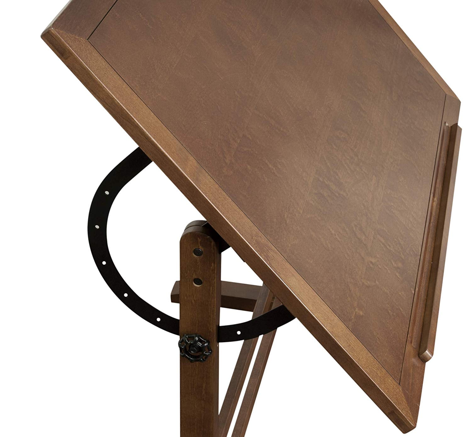 Studio Designs Vintage Solid Wood Drawing/Drafting Table with 42" x 30" Adjustable Tilting Top - Image 10