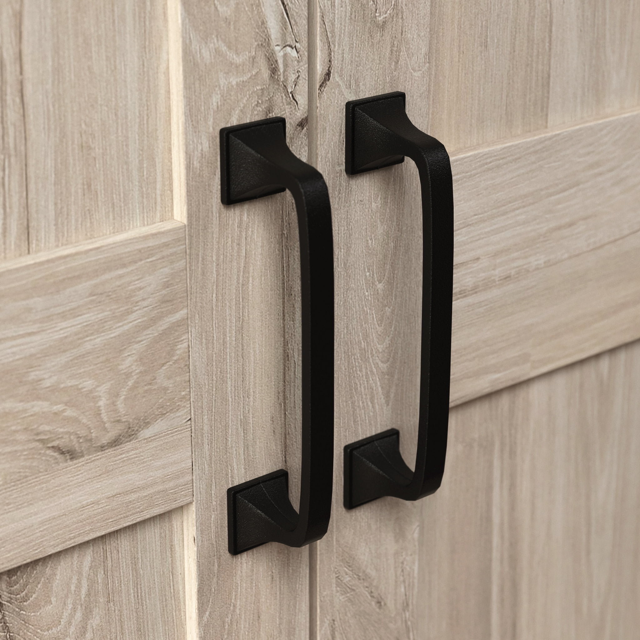 Sauder Two-Door Storage Cabinet, Chalk Oak Finish - Image 3