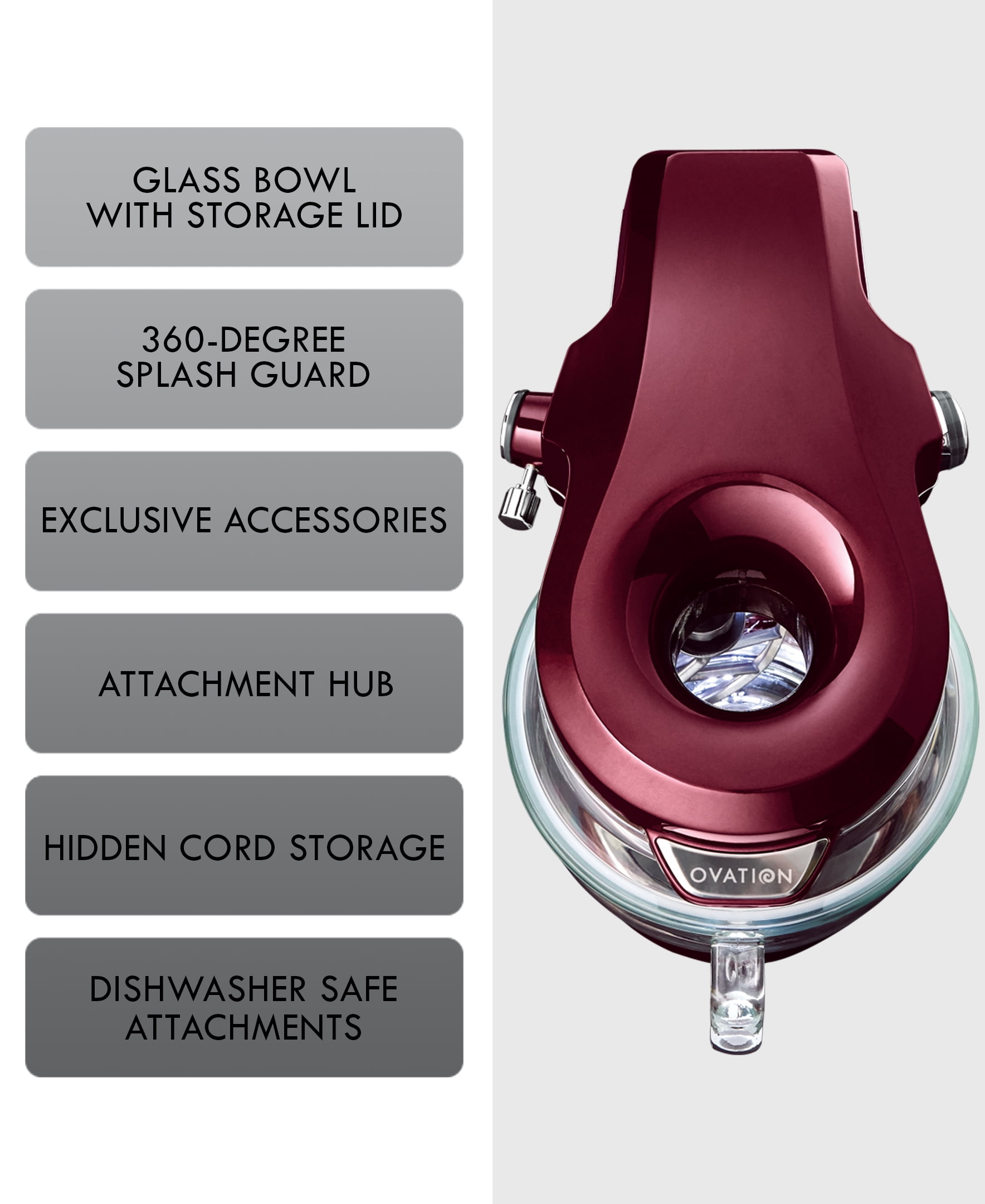 Kenmore Elite Ovation 5 Quart Tilt-Head Stand Mixer , 500W , Red - Image 8