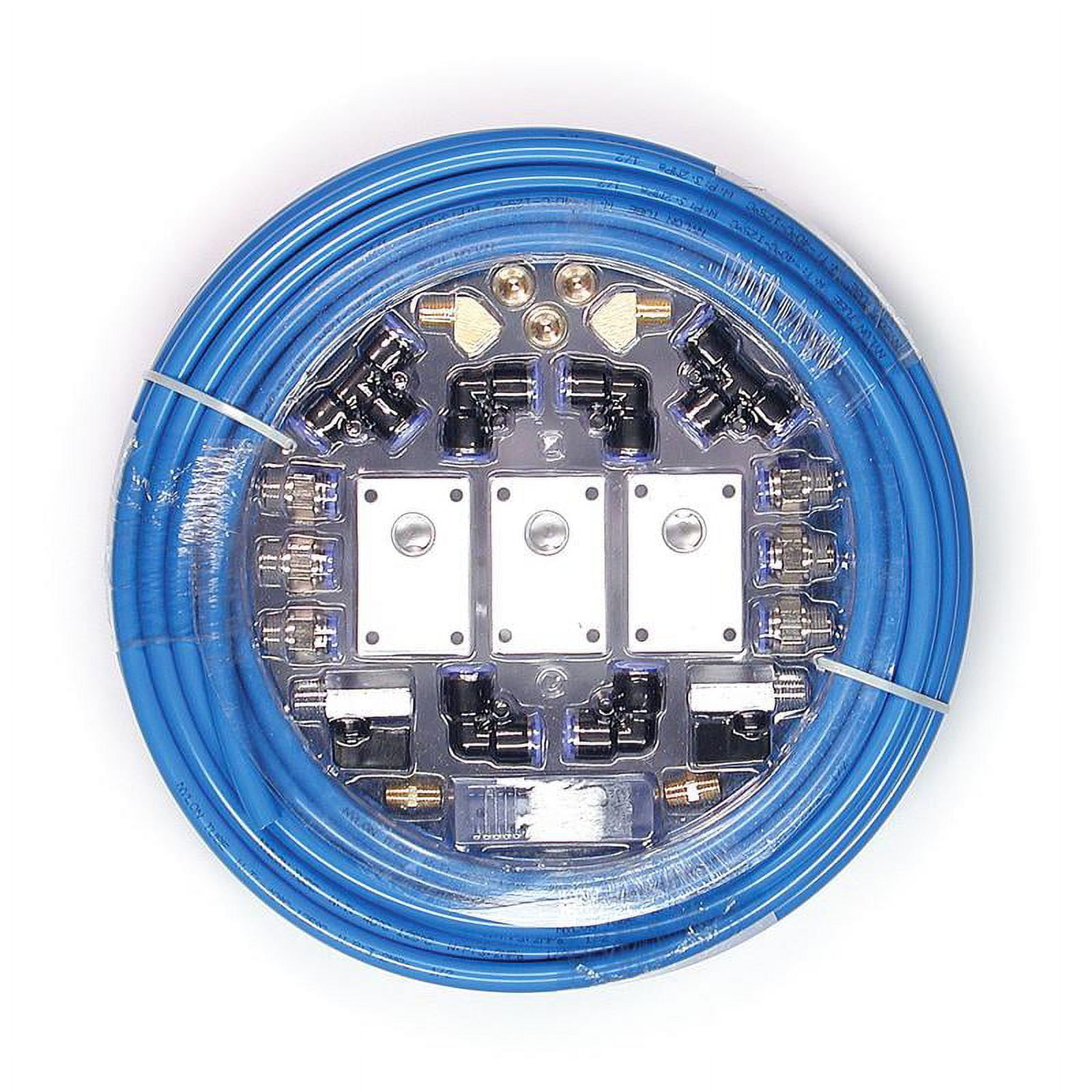 Primefit PCKIT26 1/2 in. x 100 ft. Nylon Tubing with Air Piping System Air Push To Connect Kit (26-Piece) - Image 5