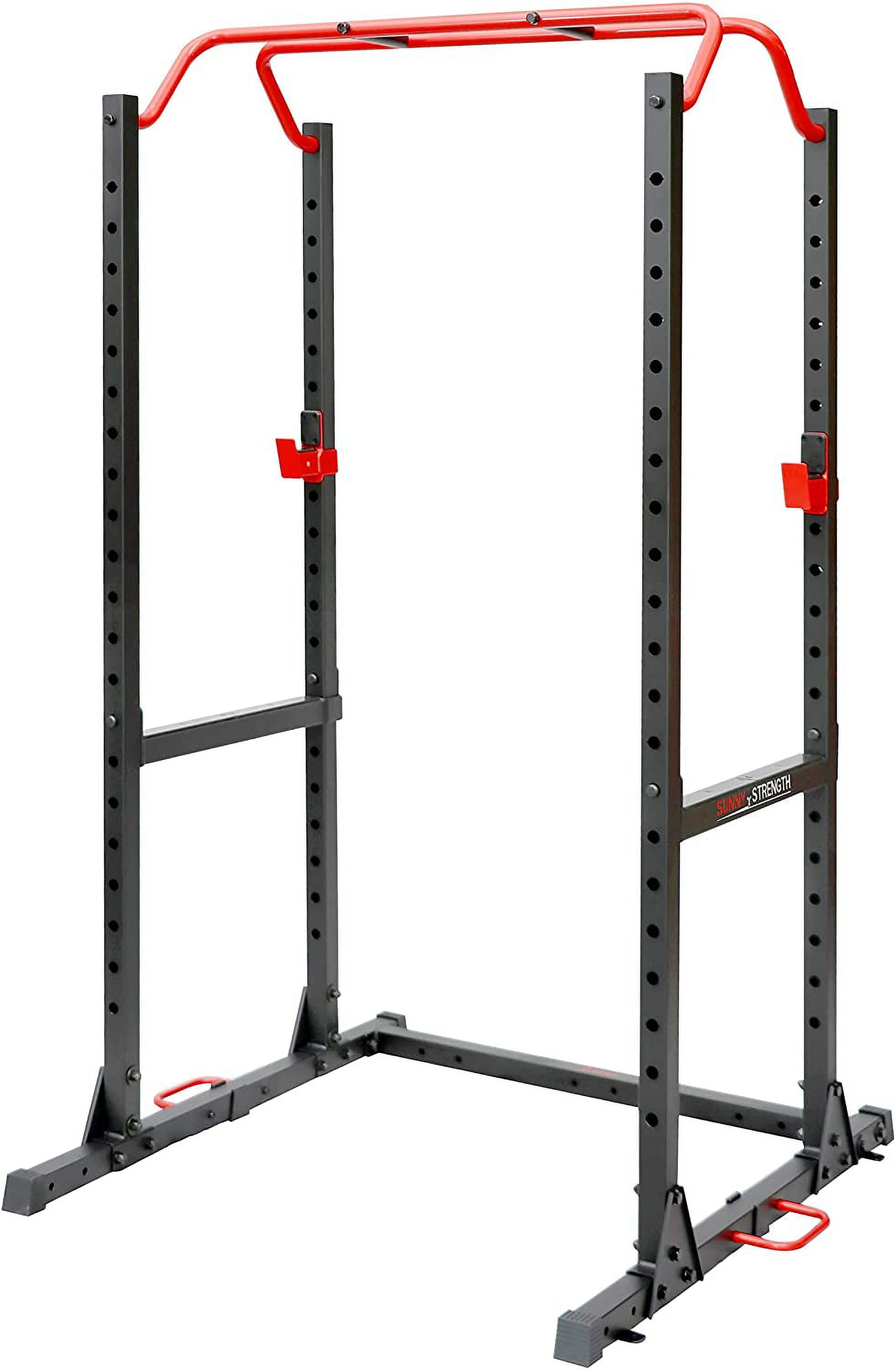 Sunny Health & Fitness 1000LB Capacity Multi-Function Adjustable Weight Cage Power Rack - Image 7
