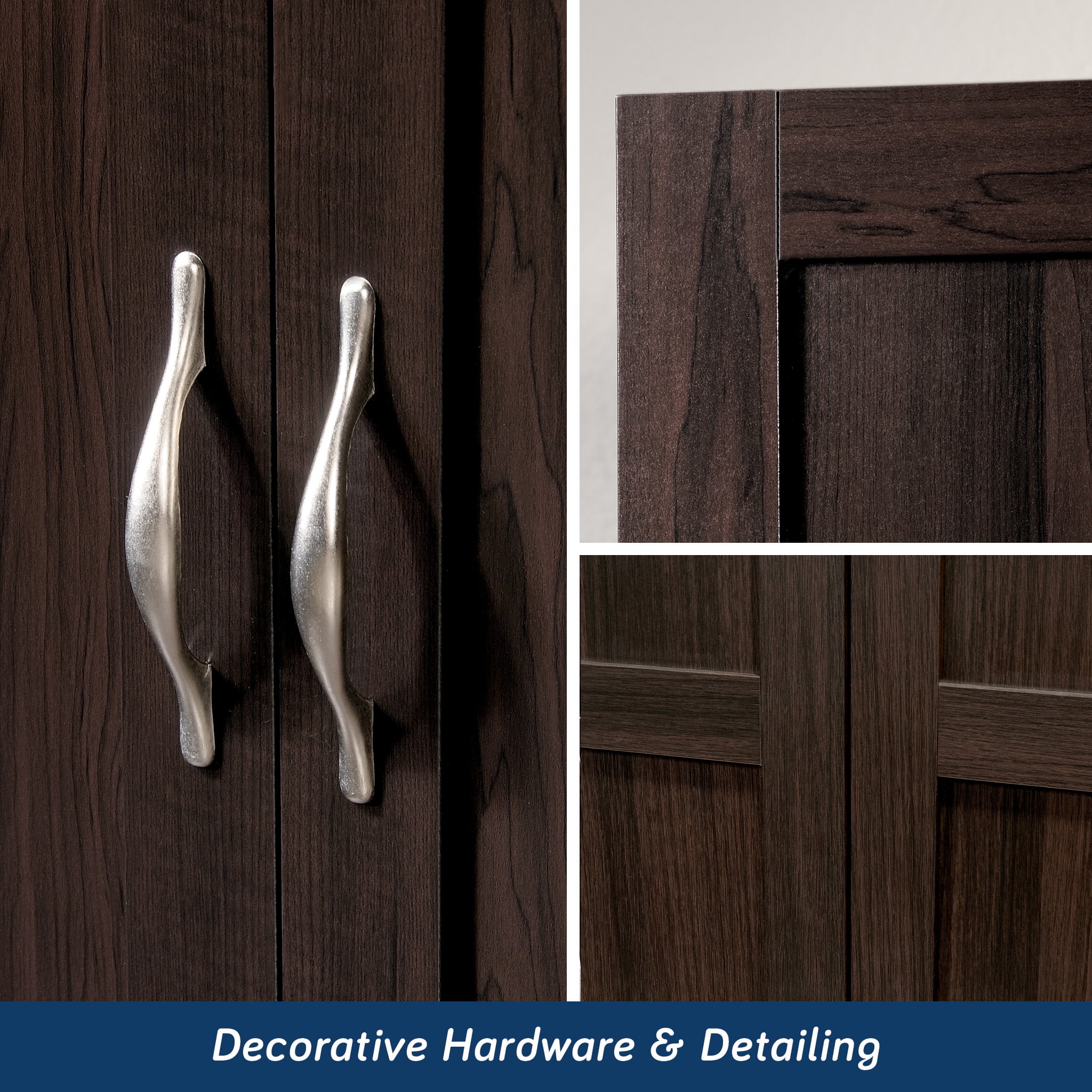 Sauder Select Storage Cabinet, Cinnamon Cherry Finish - Image 10