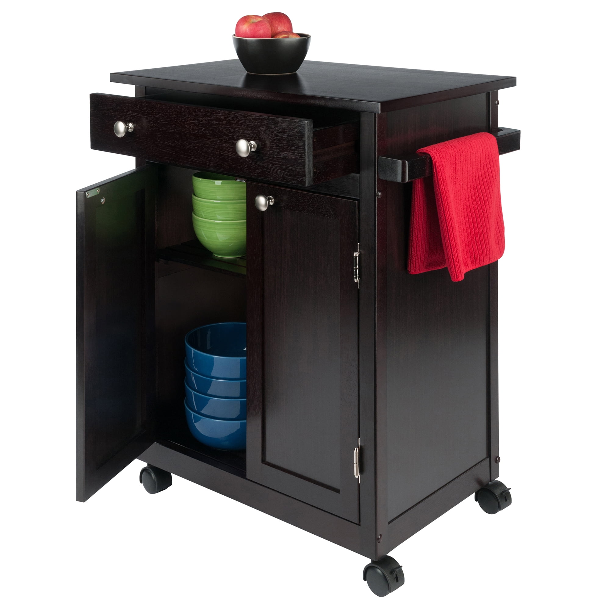 Winsome Savannah Kitchen Utility Cart, Espresso Finish - Image 5