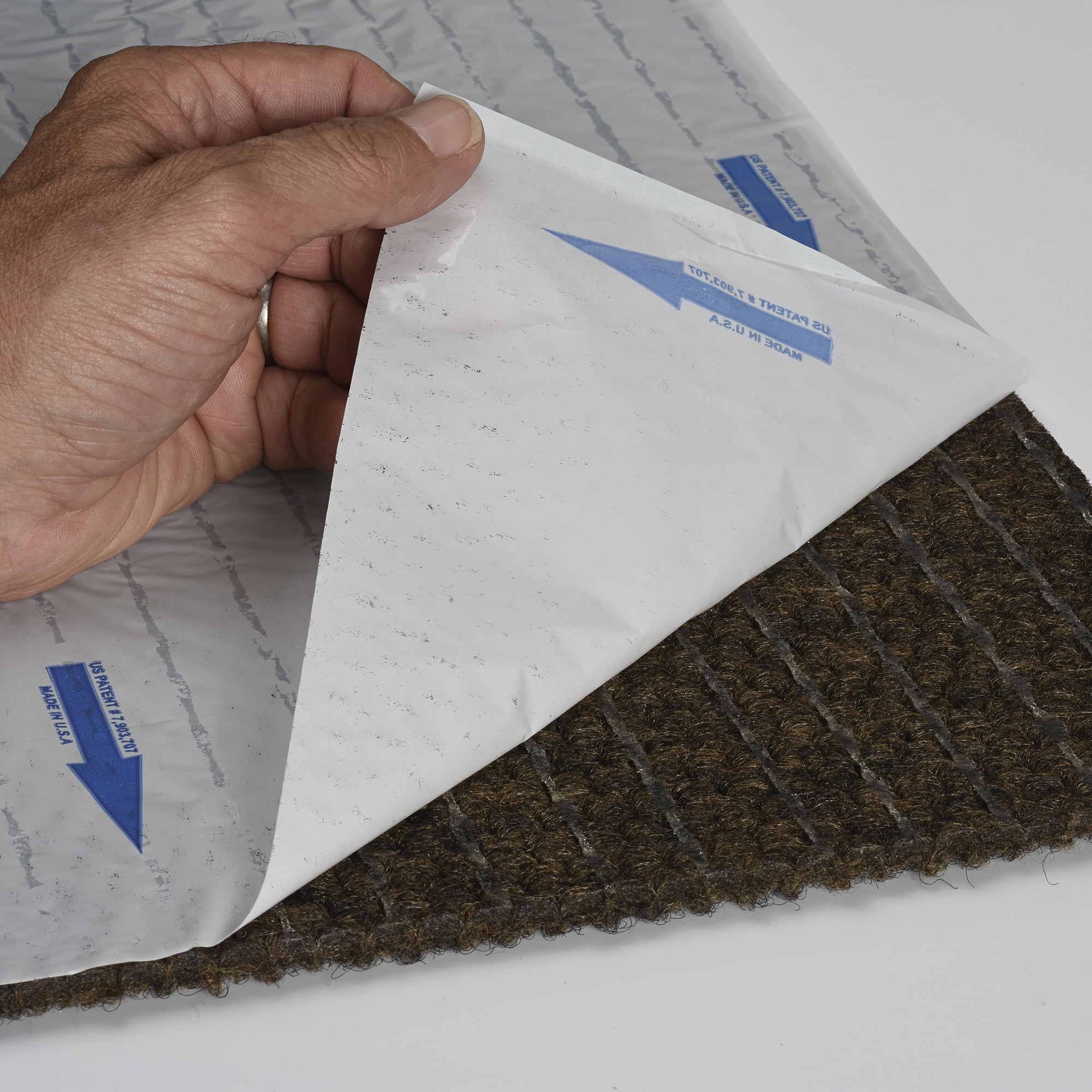 Foss Floors Ash Grey 24' x 24' Peel and Stick Indoor/Outdoor Carpet Tile 40 sq ft 10 Piece - Image 3