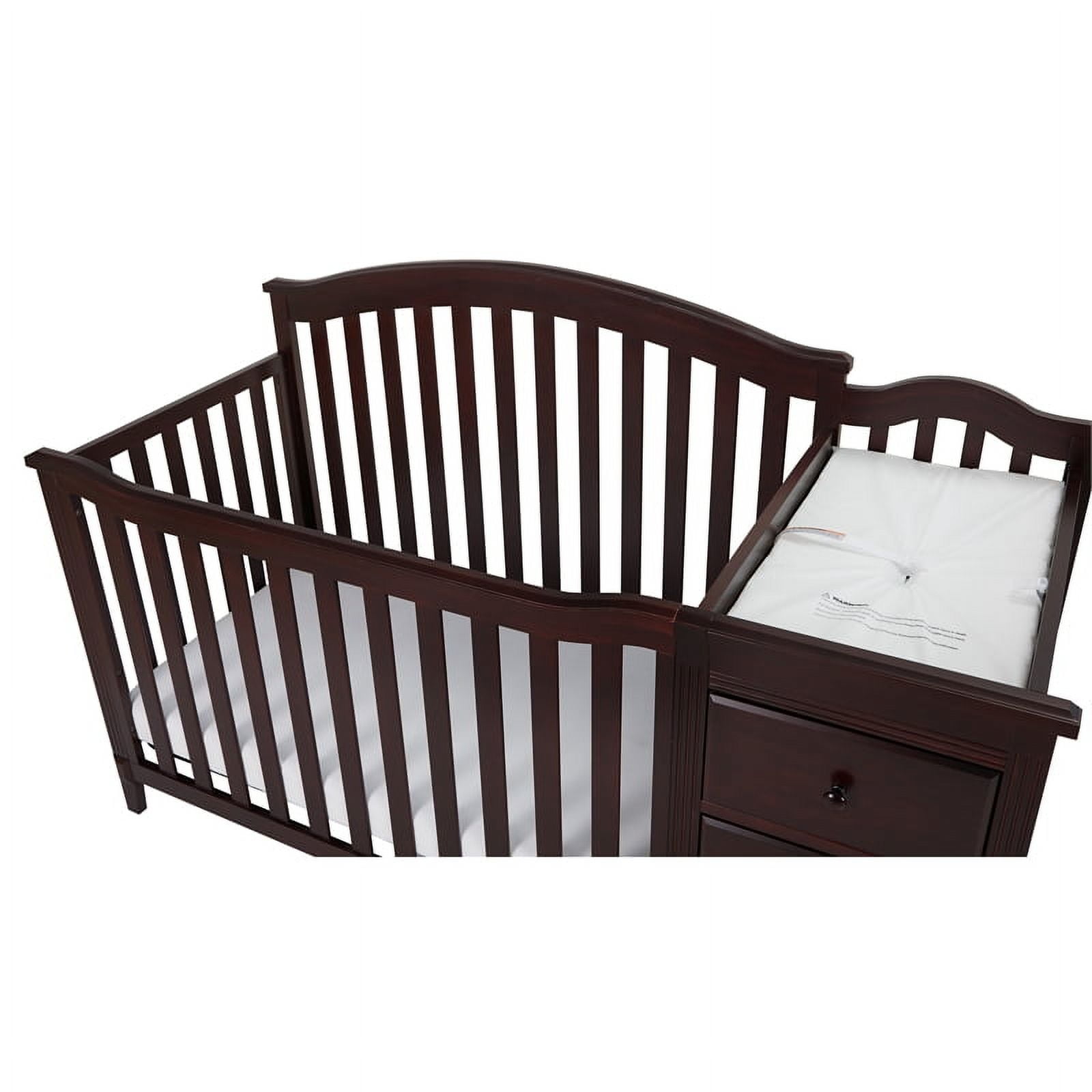 AFG Baby Furniture Kali II 4-in-1 Convertible Crib & Changer, Espresso - Image 9