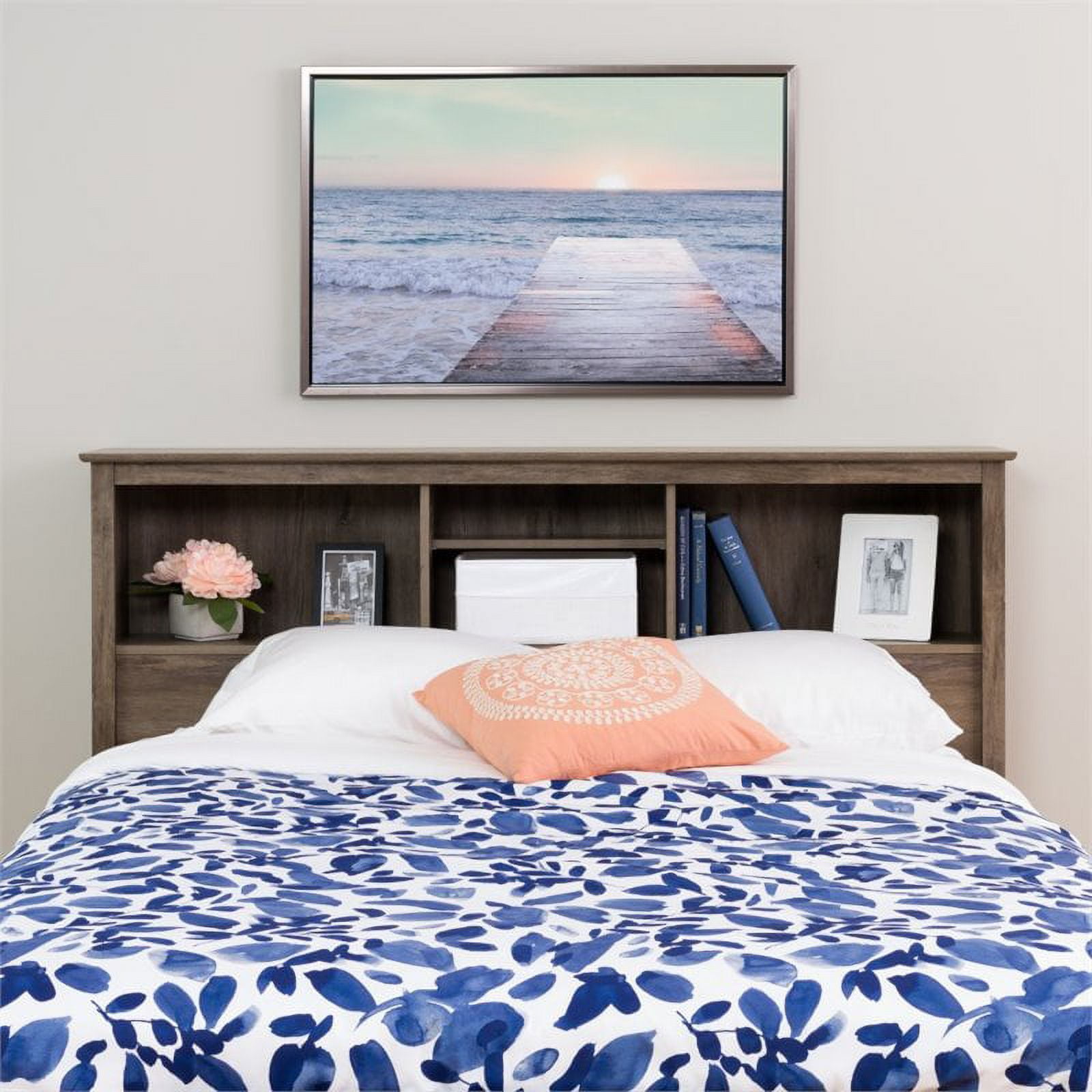 Prepac Double/Queen Bookcase Headboard, Multiple Sizes and Finishes - Image 3