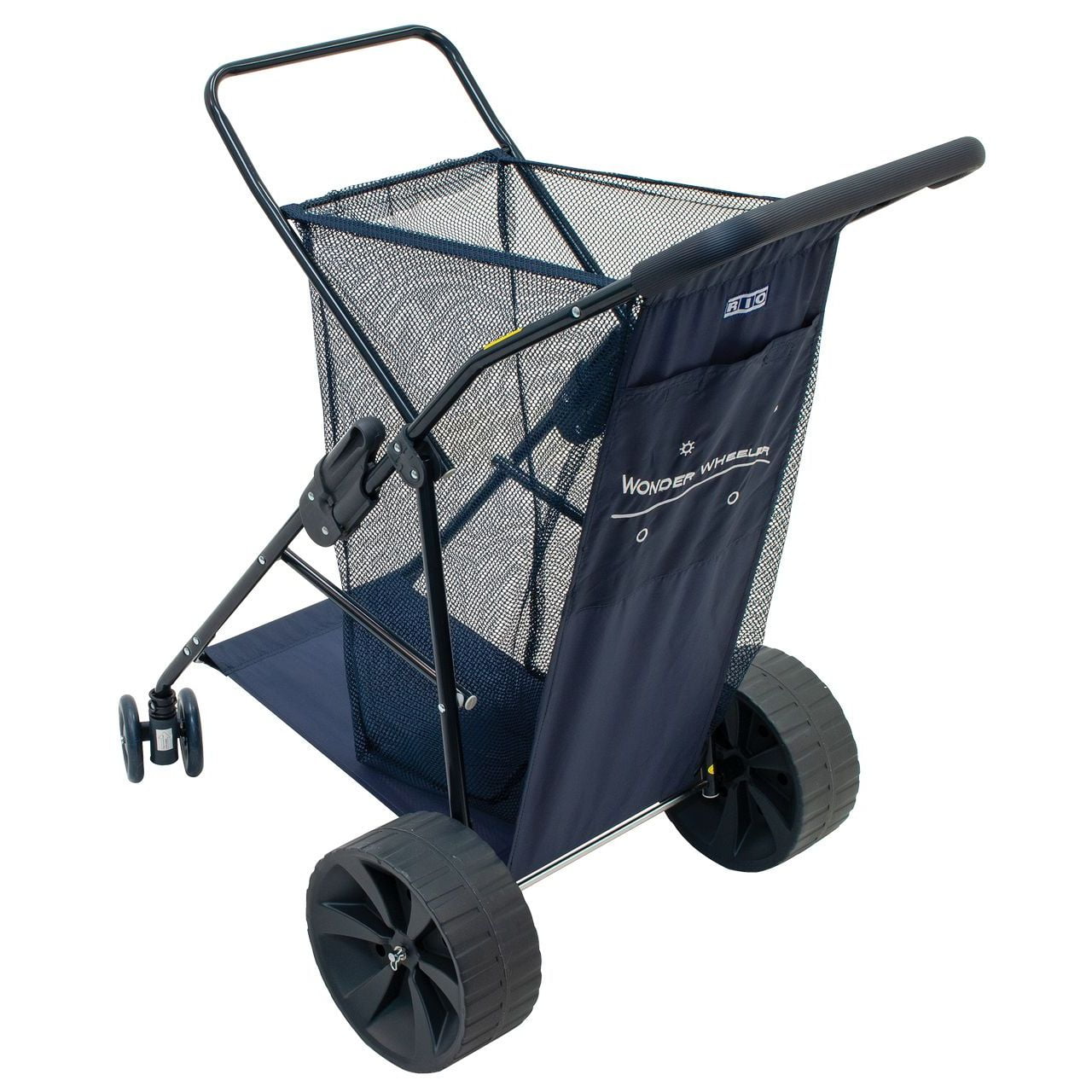 Rio Brands Rolling Utility Cart with Extended Handle and Neoprene Grip - Image 2