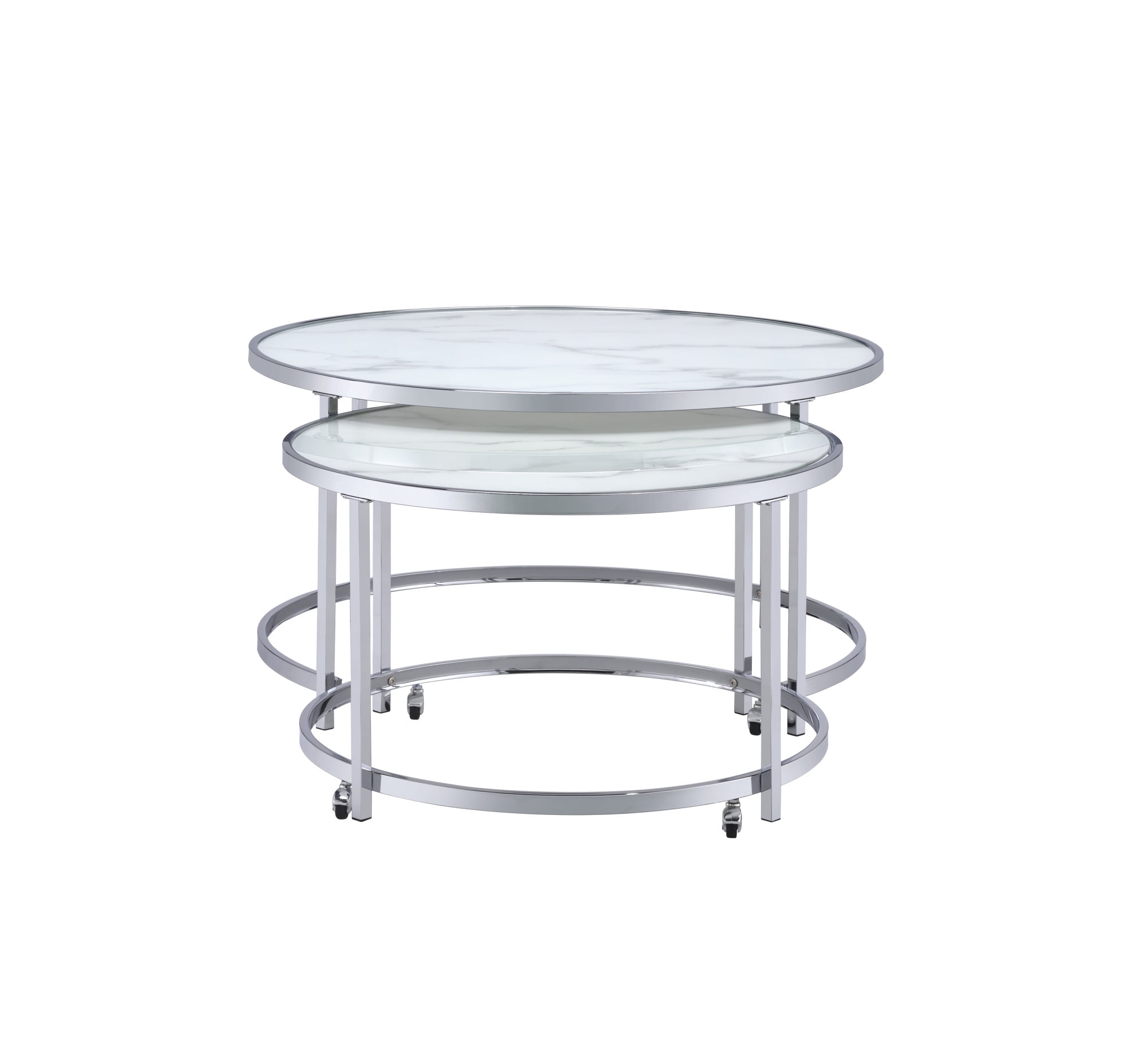 Steve Silver Rayne Faux Marble Nesting Coffee Tables - Image 6