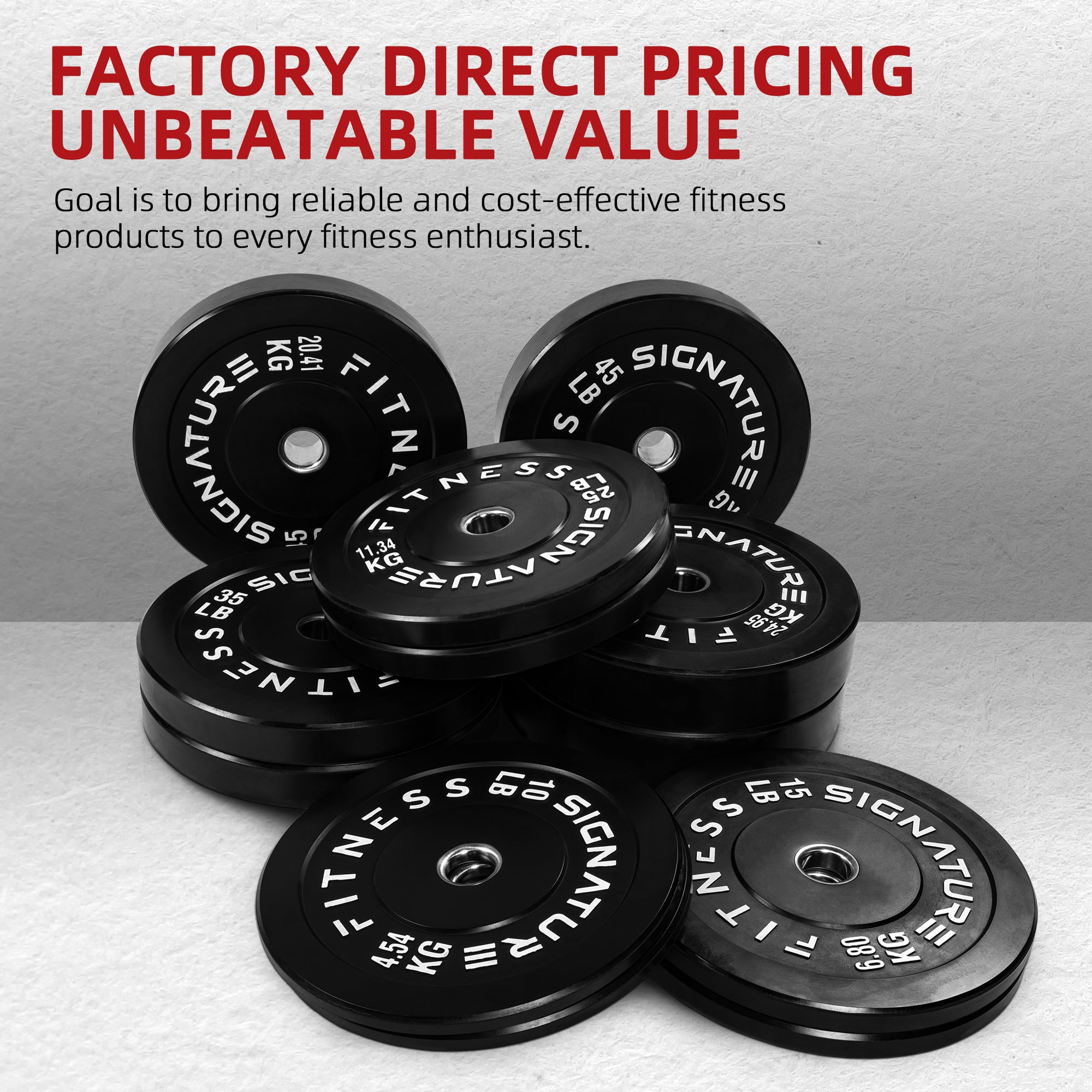 BalanceFrom 35LB Pair Black Olympic Bumper Plates, 100% Virgin Rubber, Low Odor, 2-Inch Hole, Weightlifting & Home Gym Use, 70LB Total - Image 7