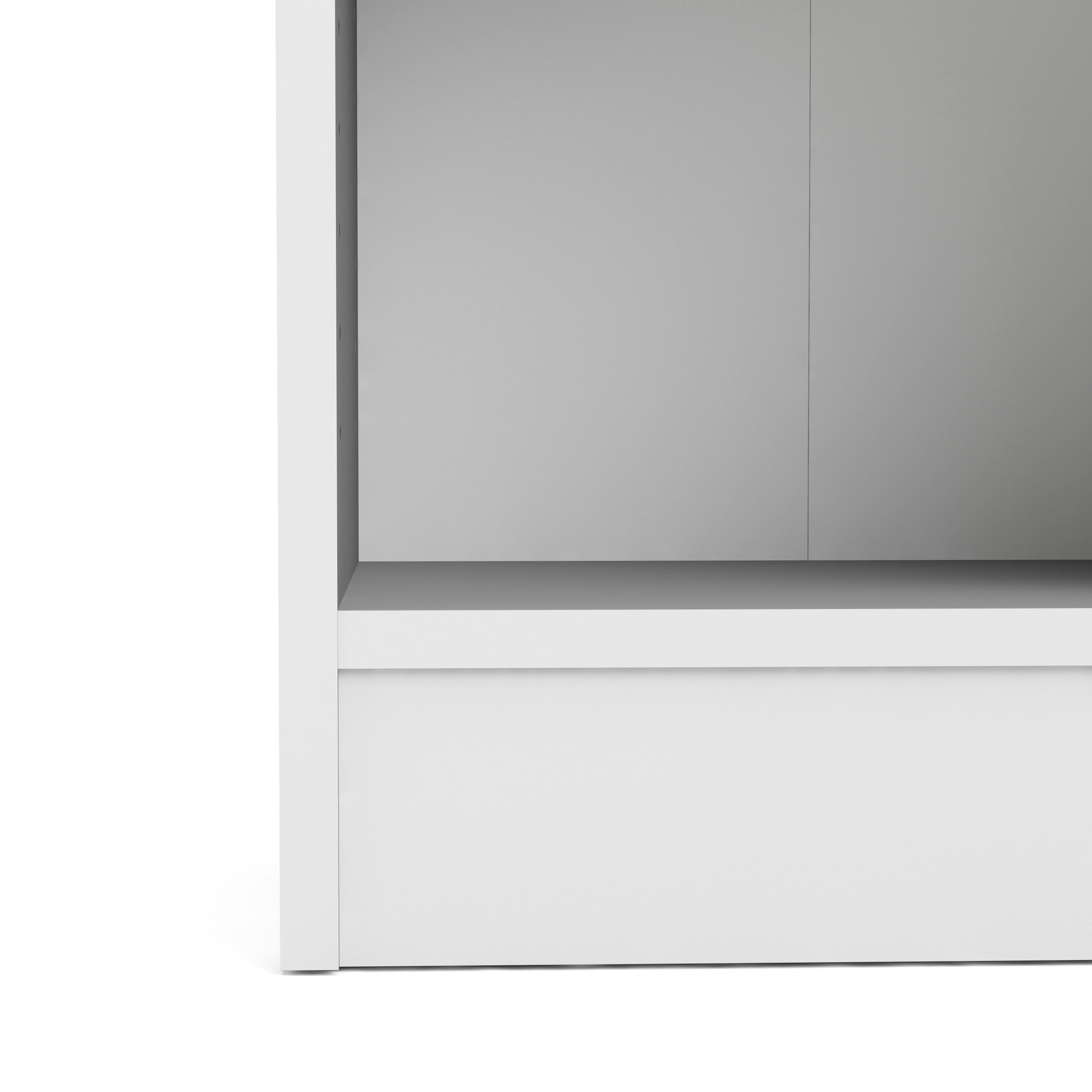 Tvilum Element Tall Narrow 5-Shelf Office Bookcase for Adults, White - Image 2